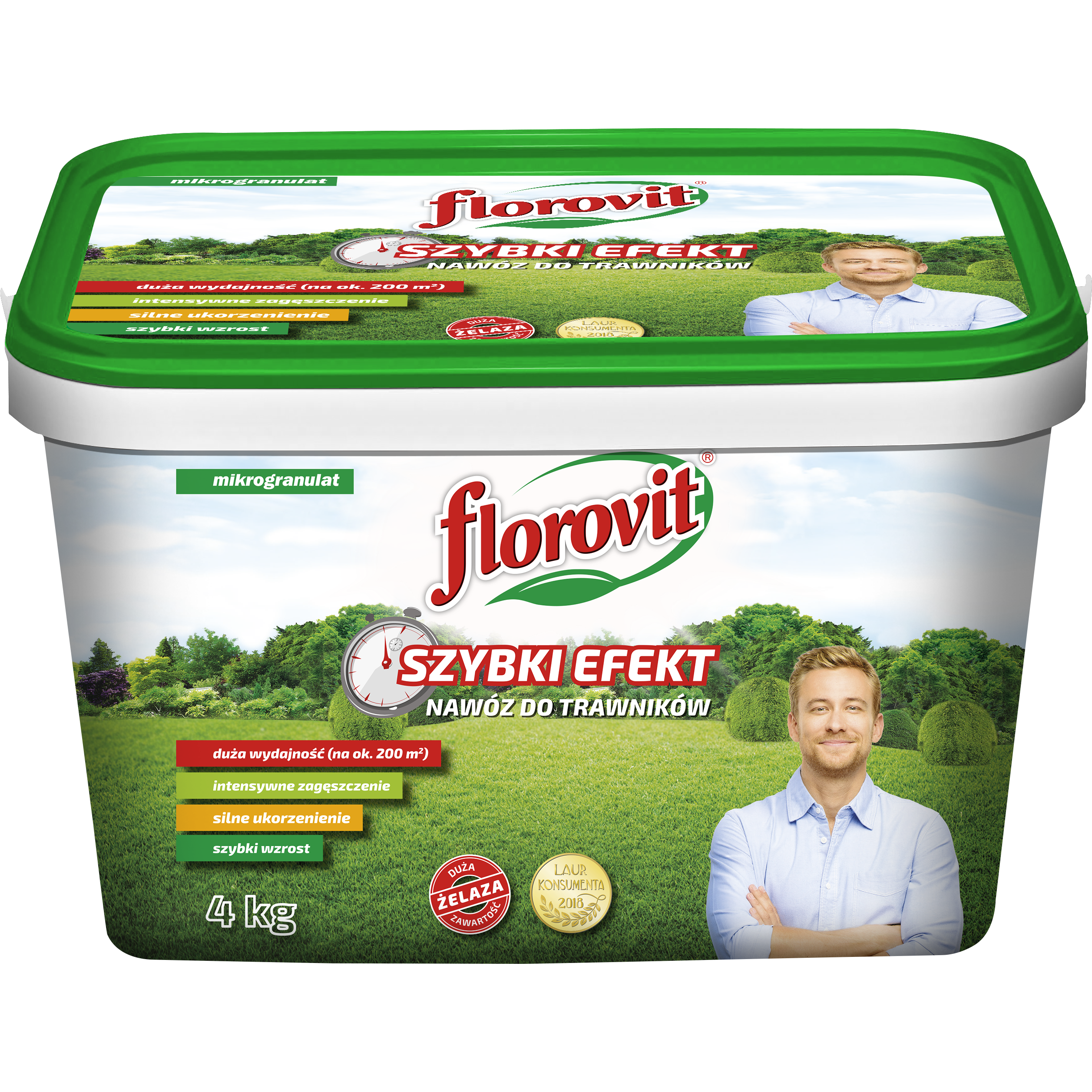Nawóz do trawnika Szybki efekt 4kg Florovit