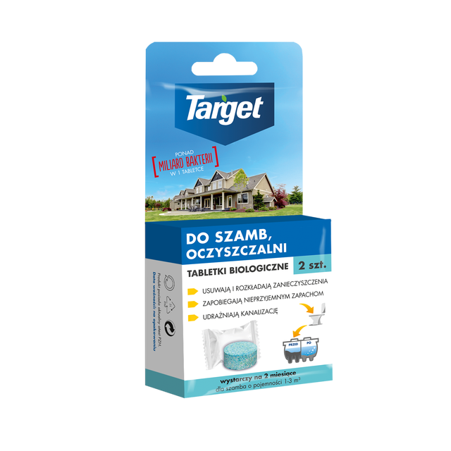 Tabletki biologiczne do szamb 2szt. Target