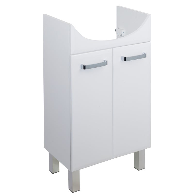 Szafka pod umywalkę Storm biała 46.4x29.6x80cm Sensea