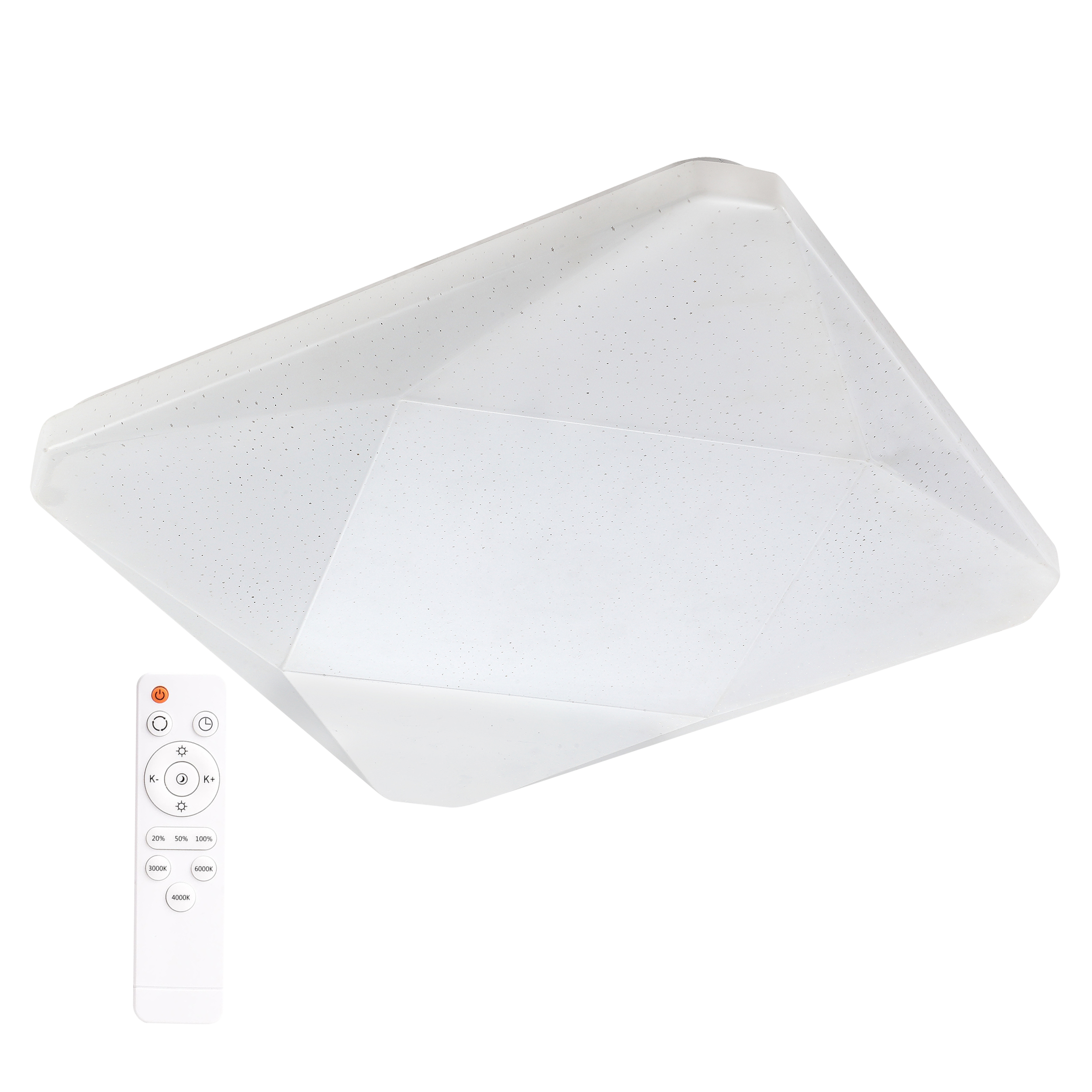Plafon KASTOR z pilotem 43 cm biały LED POLUX - 8