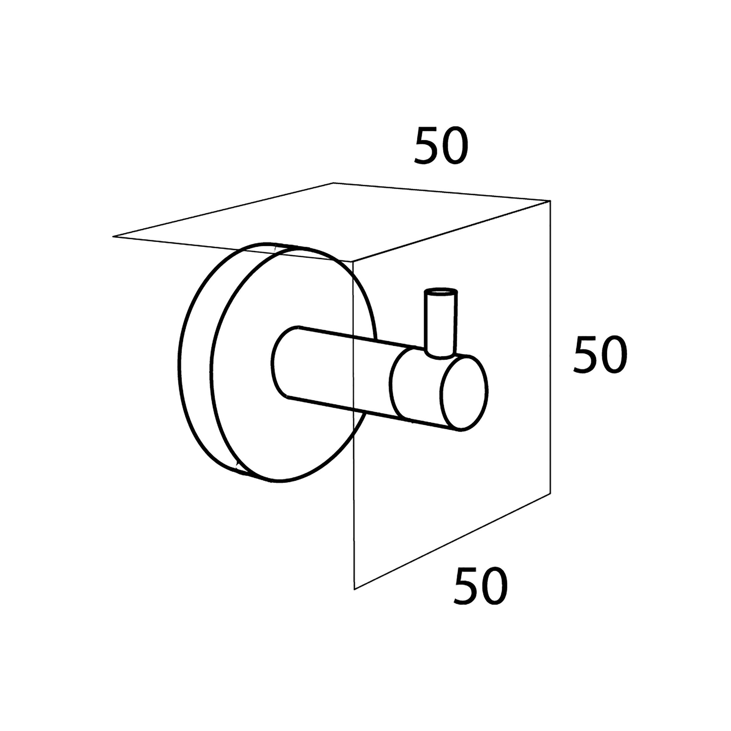 Haczyk łazienkowy Boston Duży Tiger - 5
