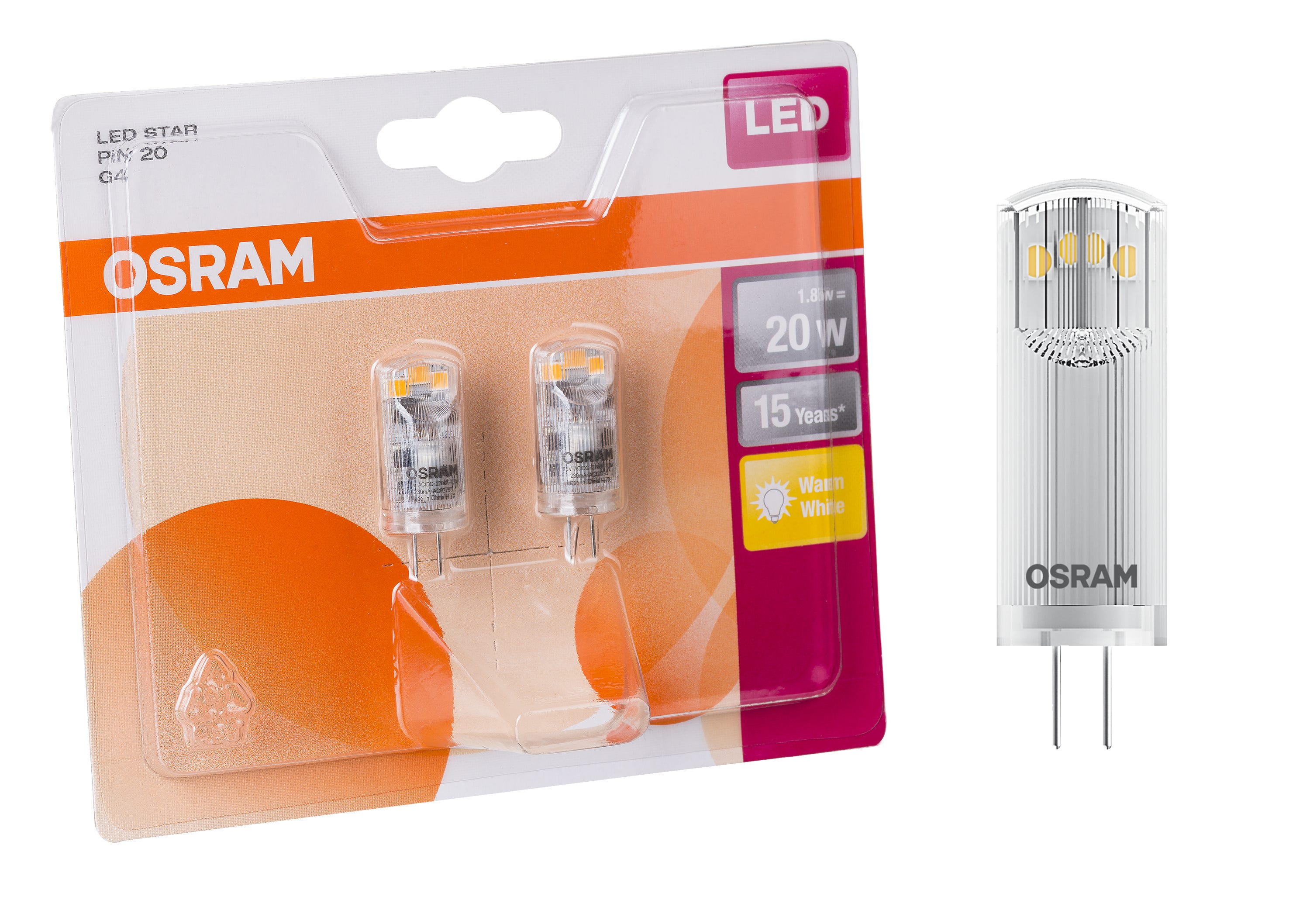 Żarówka LED G4 2 szt. (12 V) 1,8W 200 lm Ciepła biel OSRAM - Leroy Merlin