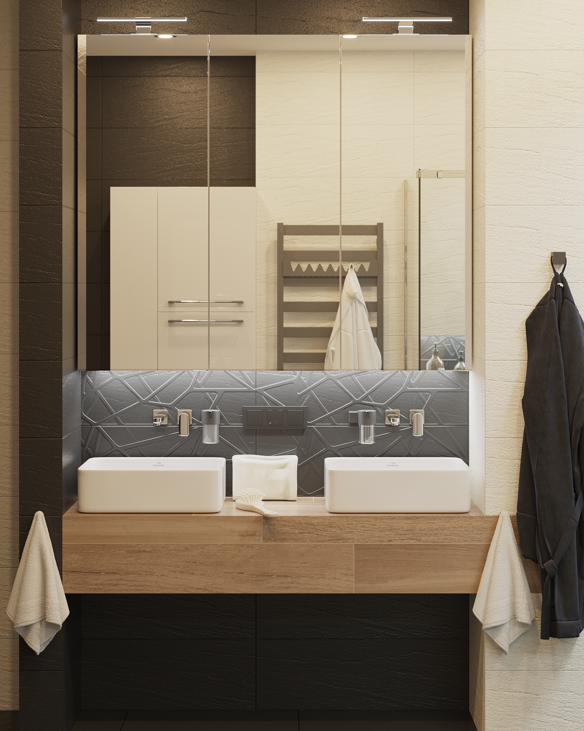 Umywalka ceramiczna nablatowa Nyks 48 x 37 Invena - 15