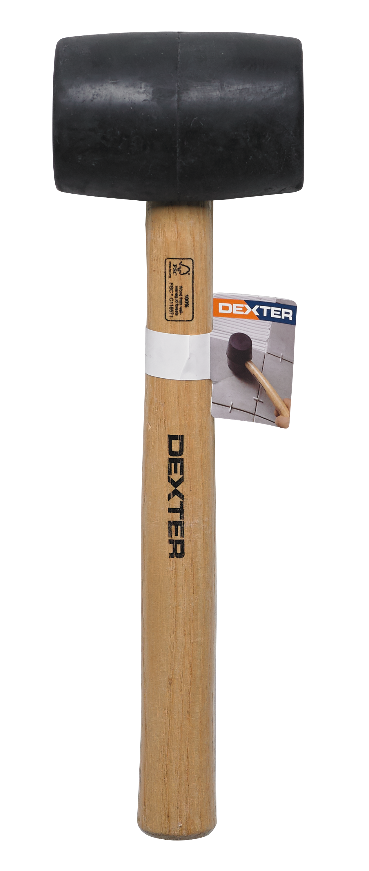 Młotek gumowy czarny 450 g Dexter - 9