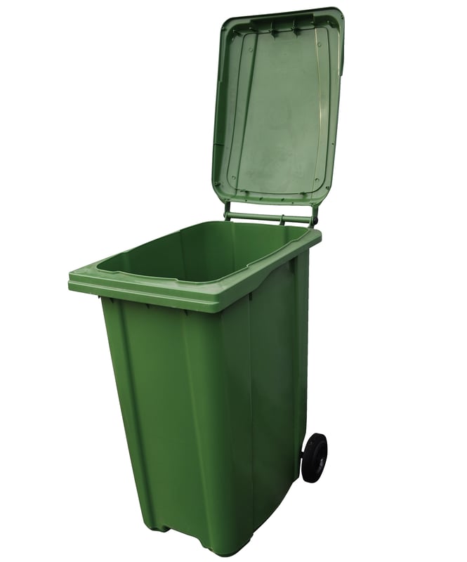 Pojemnik na odpady szklane 360l zielony MGB ESE