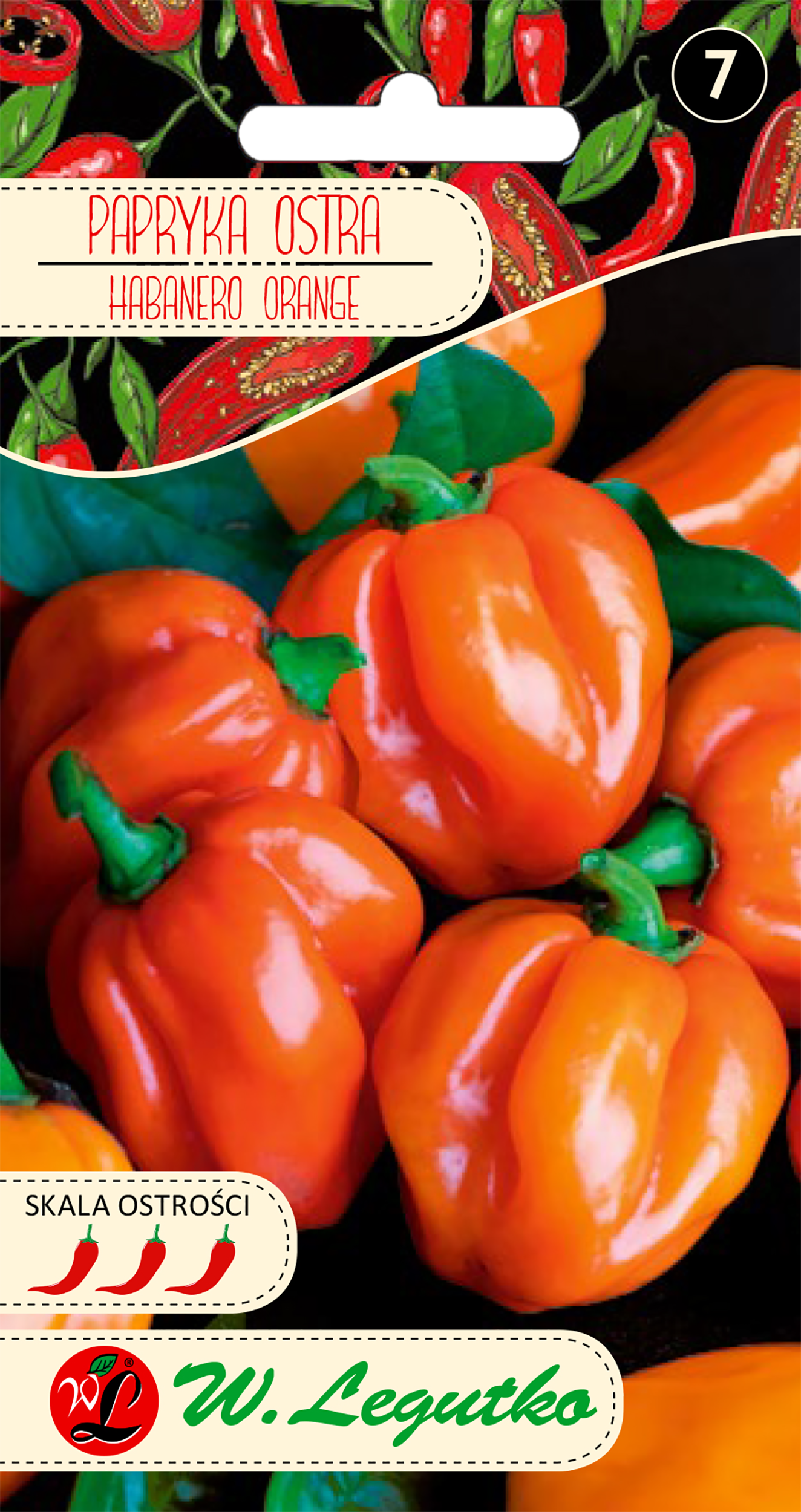 Papryka chińska Habanero orange nasiona W. Legutko