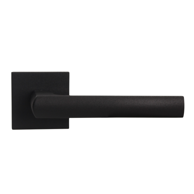 Klamka do drzwi wewnętrznych na rozecie Rivero Czarny mat Inspire