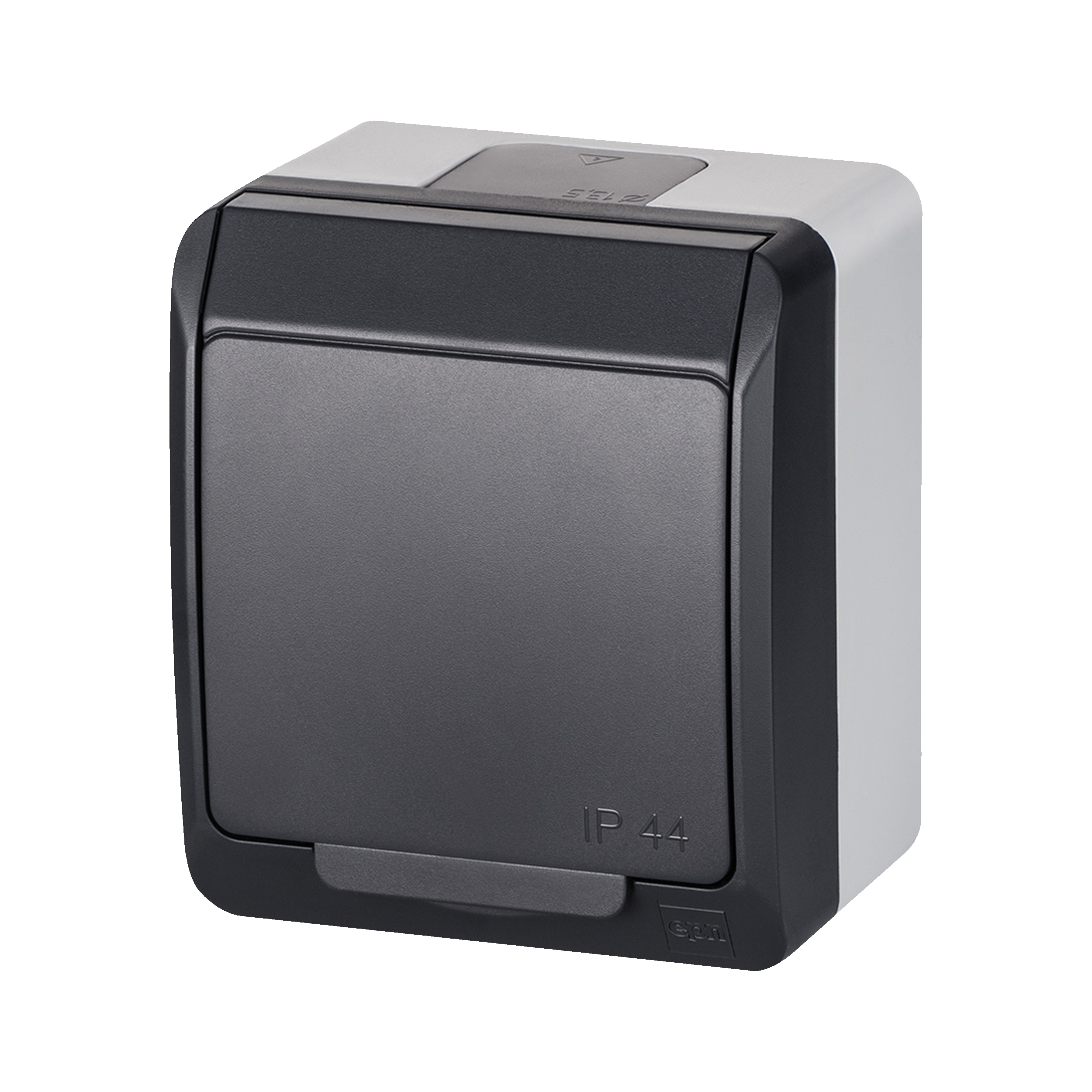 Gniazdo HERMES IP44 Szary/antracytowy ELEKTRO-PLAST