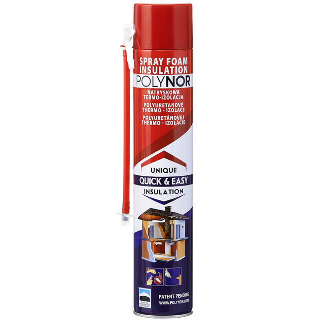 Pianka poliuretanowa do ociepleń HOME 750 ml POLYNOR