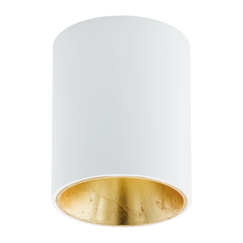 Oprawa stropowa natynkowa POLASSO biało-złota LED EGLO