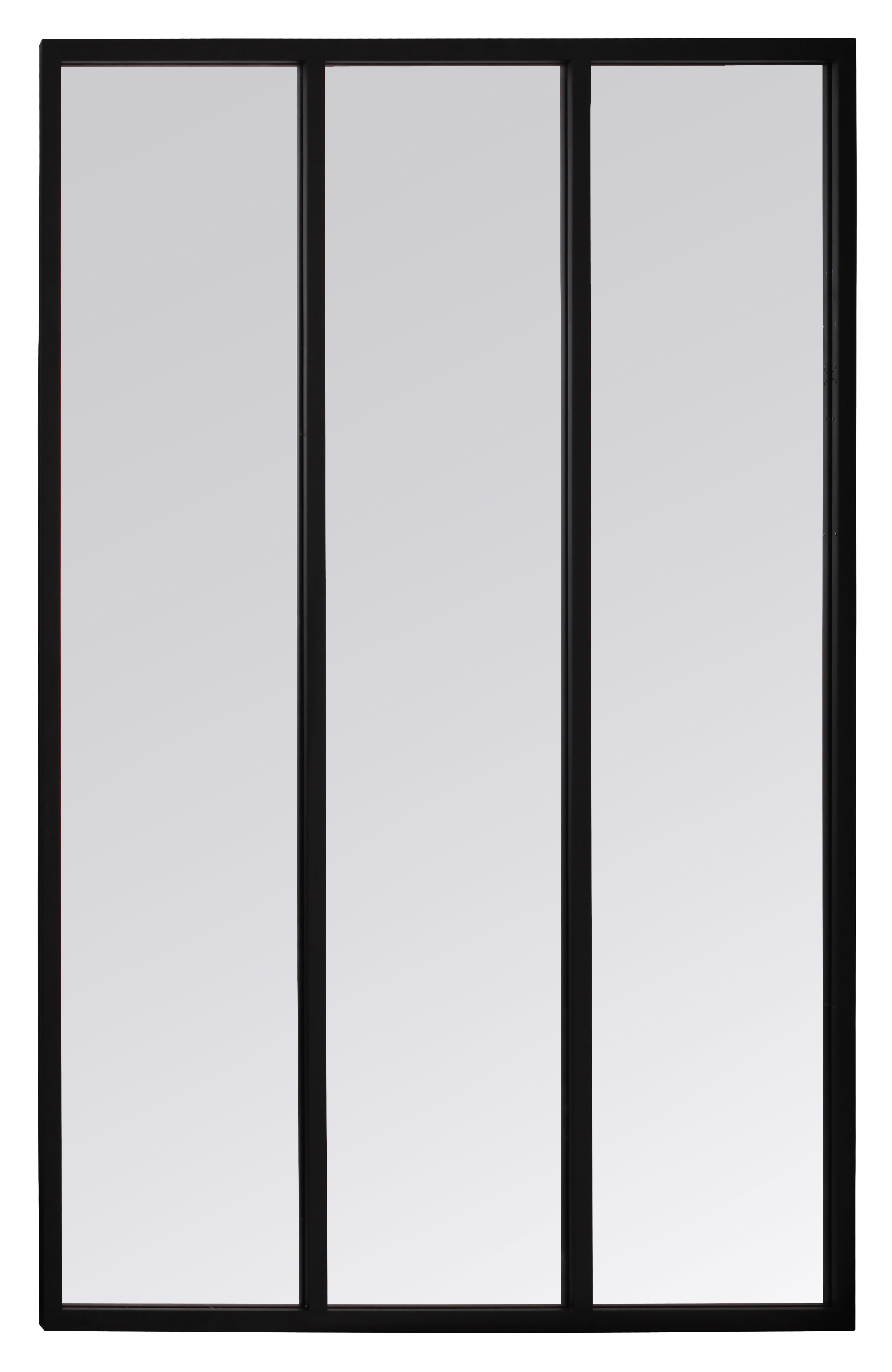 Espejo enmarcado rectangular atelier negro inspire 85 x115 cm