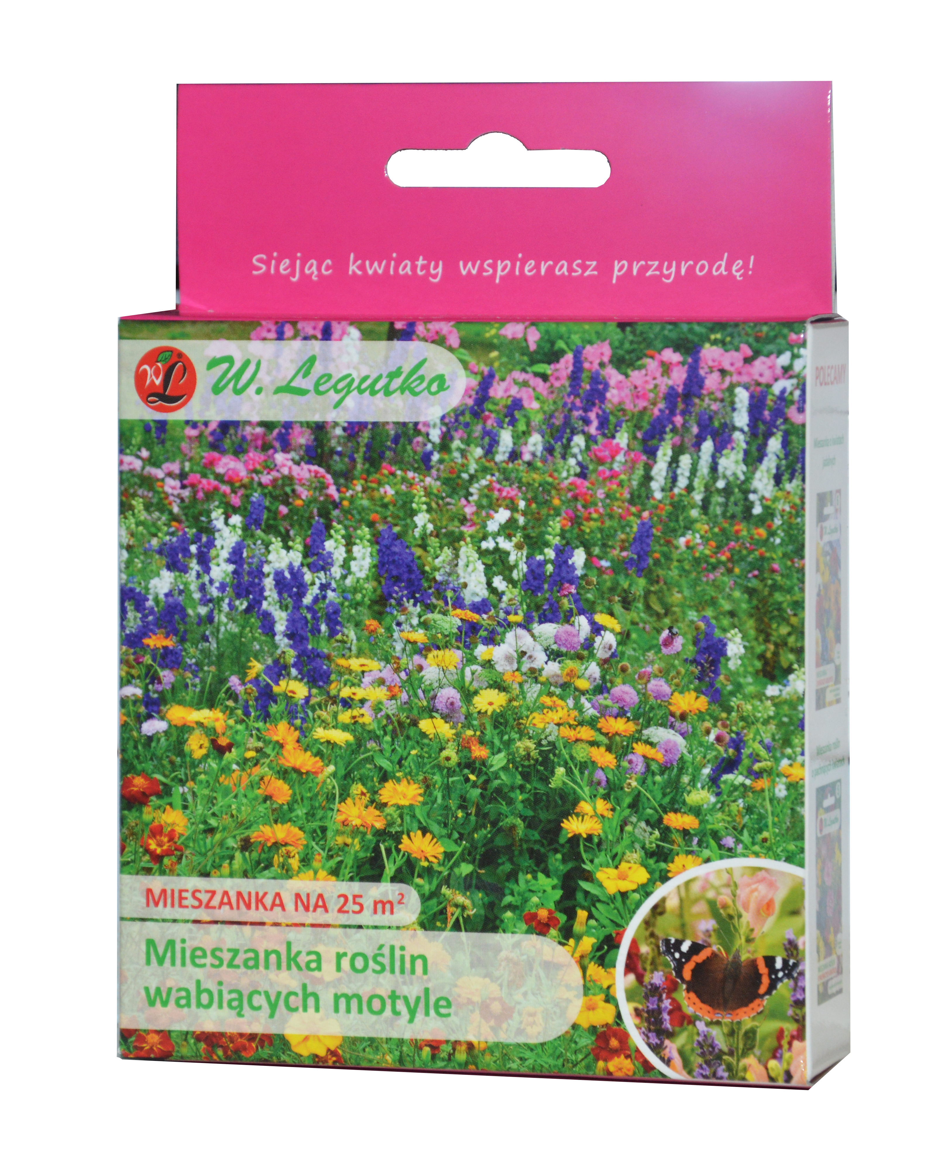 Nasiona kwiatów wabiących motyle 125g / 25m2 W.Legutko