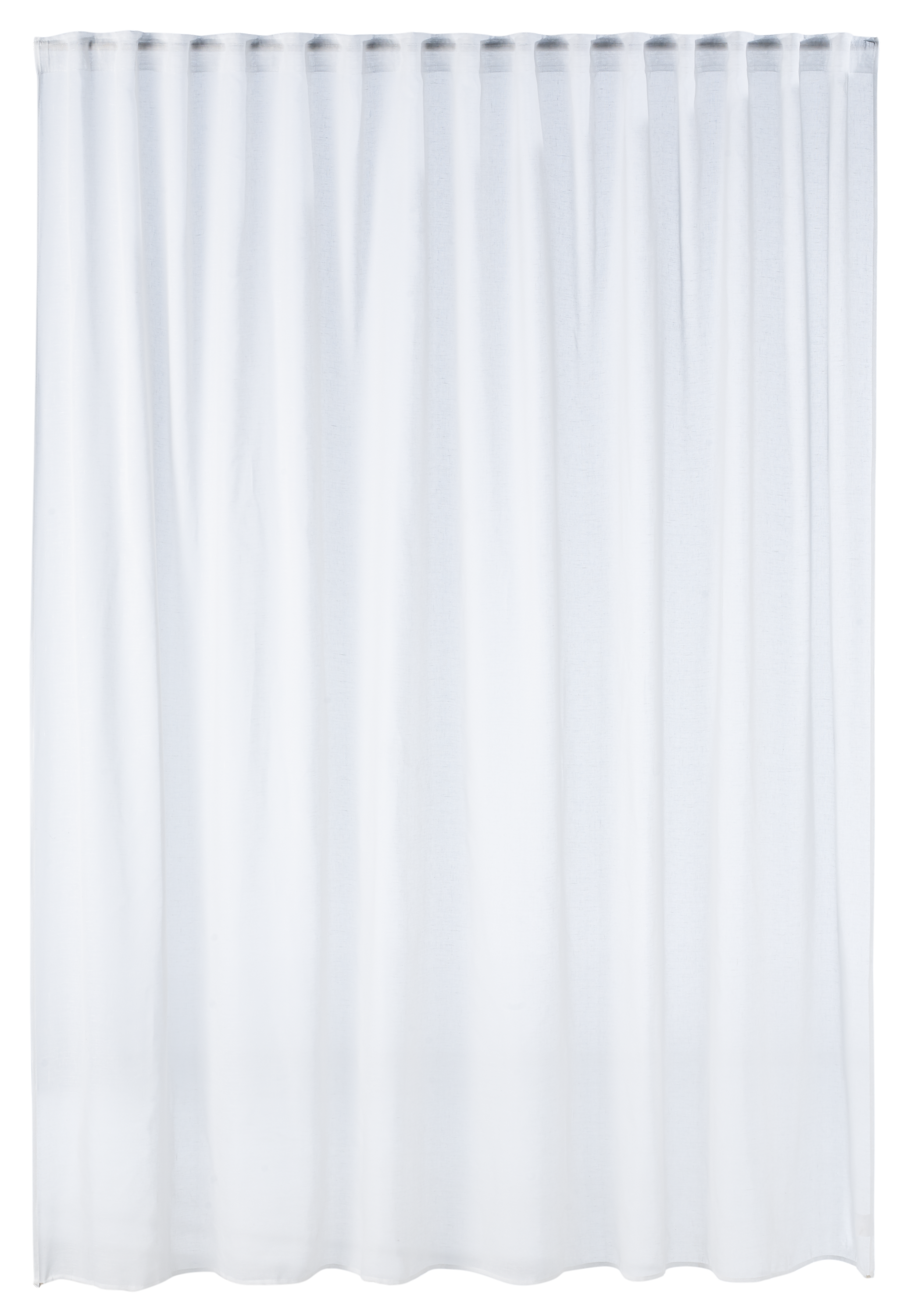 Visillo  cinta frunce, trabillas Abby  INSPIRE liso blanco de 300x280cm - 10