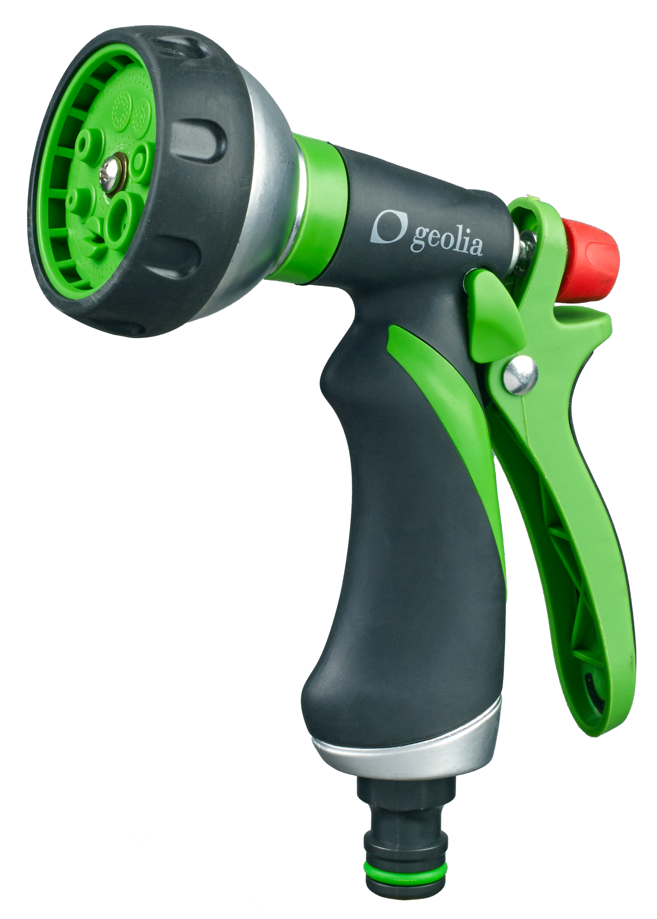 Pistola de riego geolia de metal con 8 posiciones