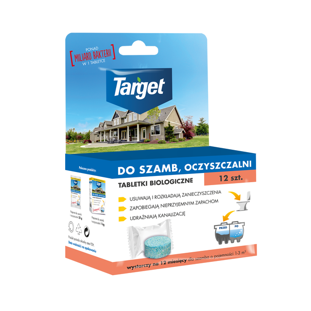 Tabletki biologiczne do szamb 12szt. Target
