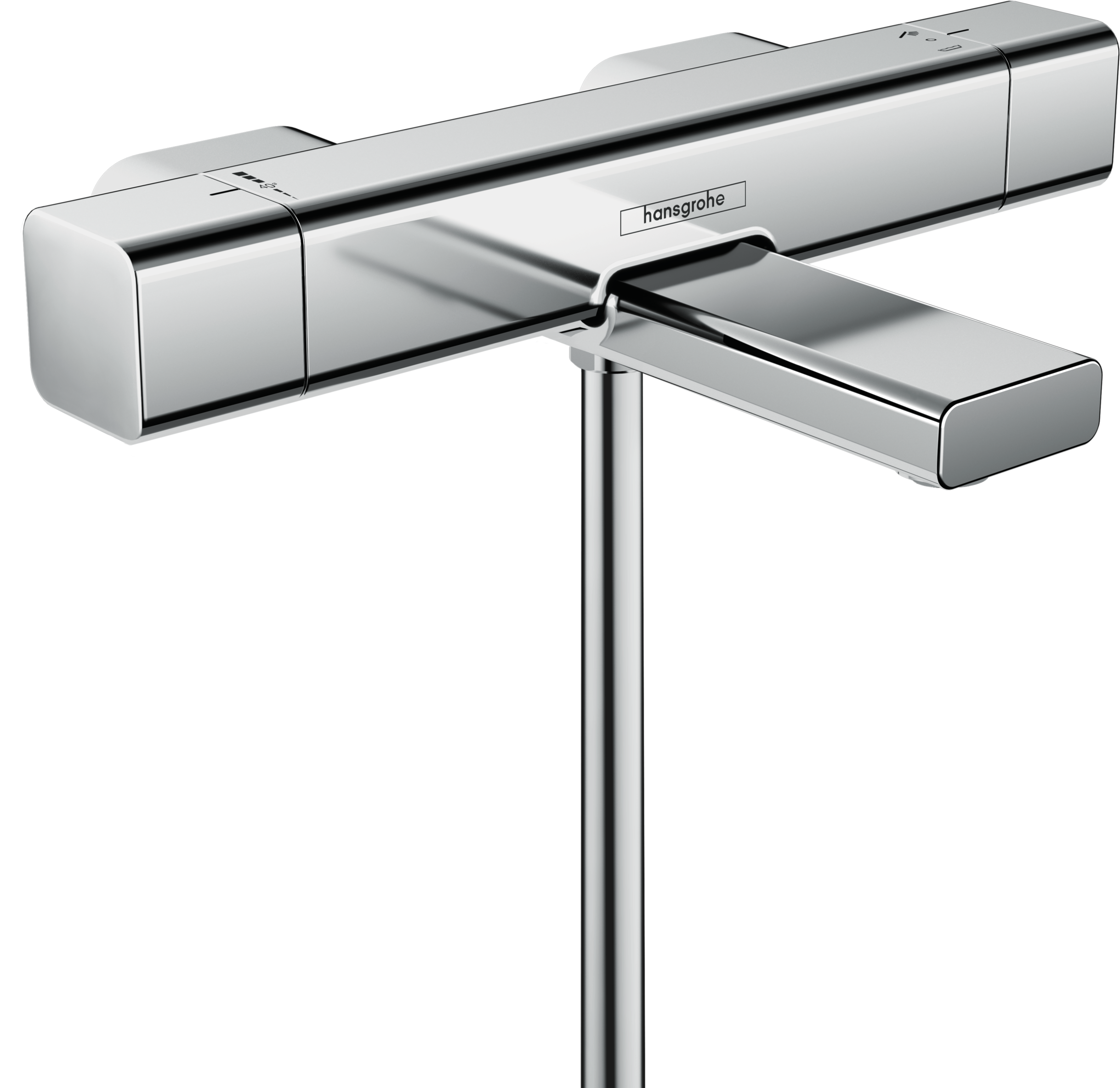 Bateria wannowa chrom Ecostate E Hansgrohe