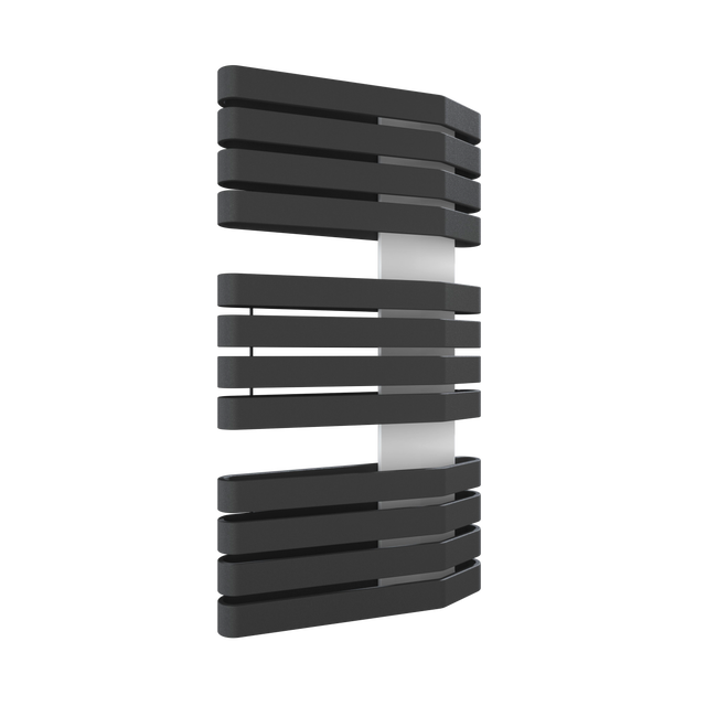 Grzejnik IRON S 92x50 cm Czarny/ Biały 712W Roz 5cm 6 Bar TERMA