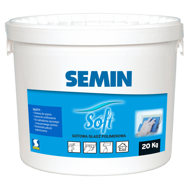 Gotowa gładź polimerowa Semin soft 20kg