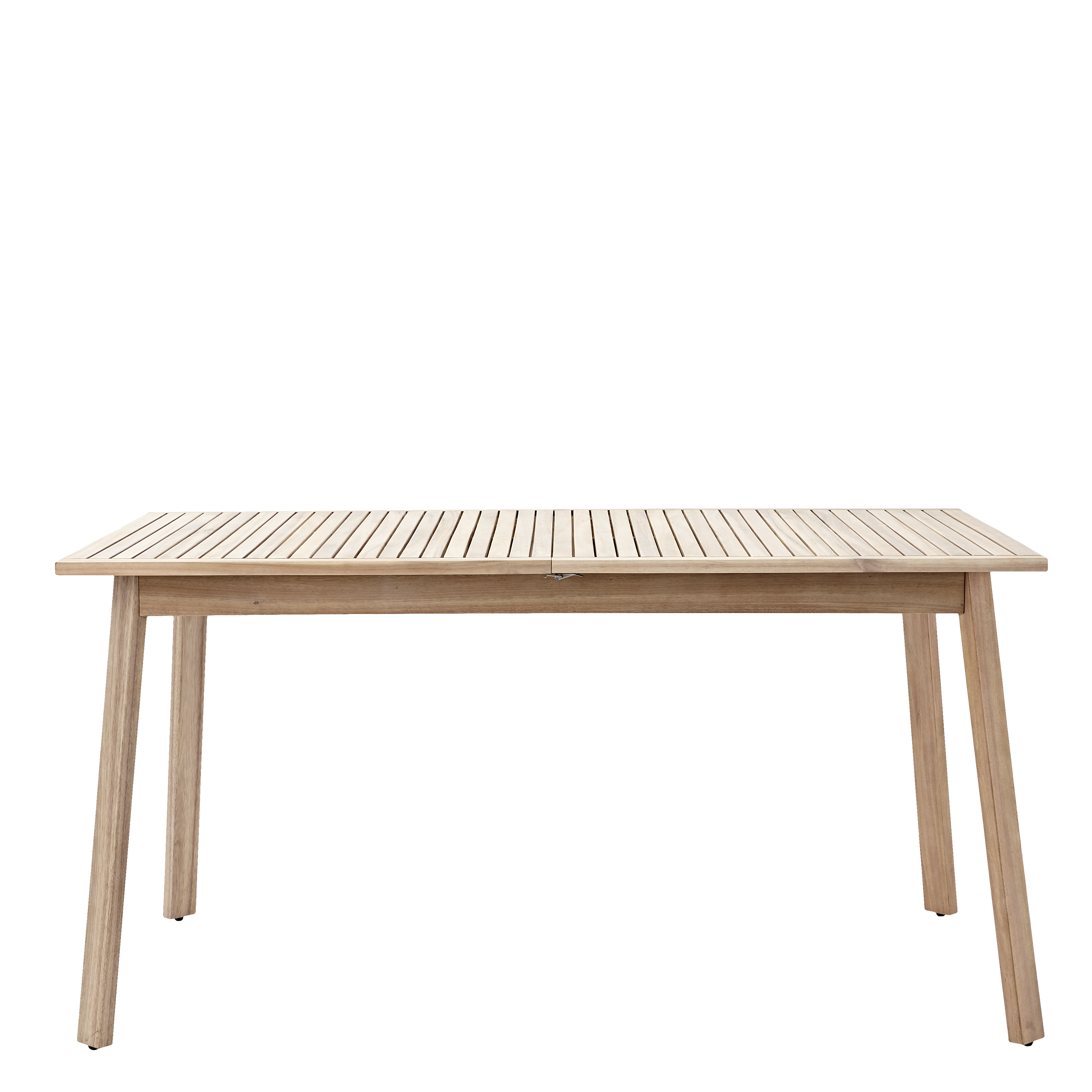 Mesa de jardín extensible de madera Solis marrón de 150/200x75x90 cm - 6