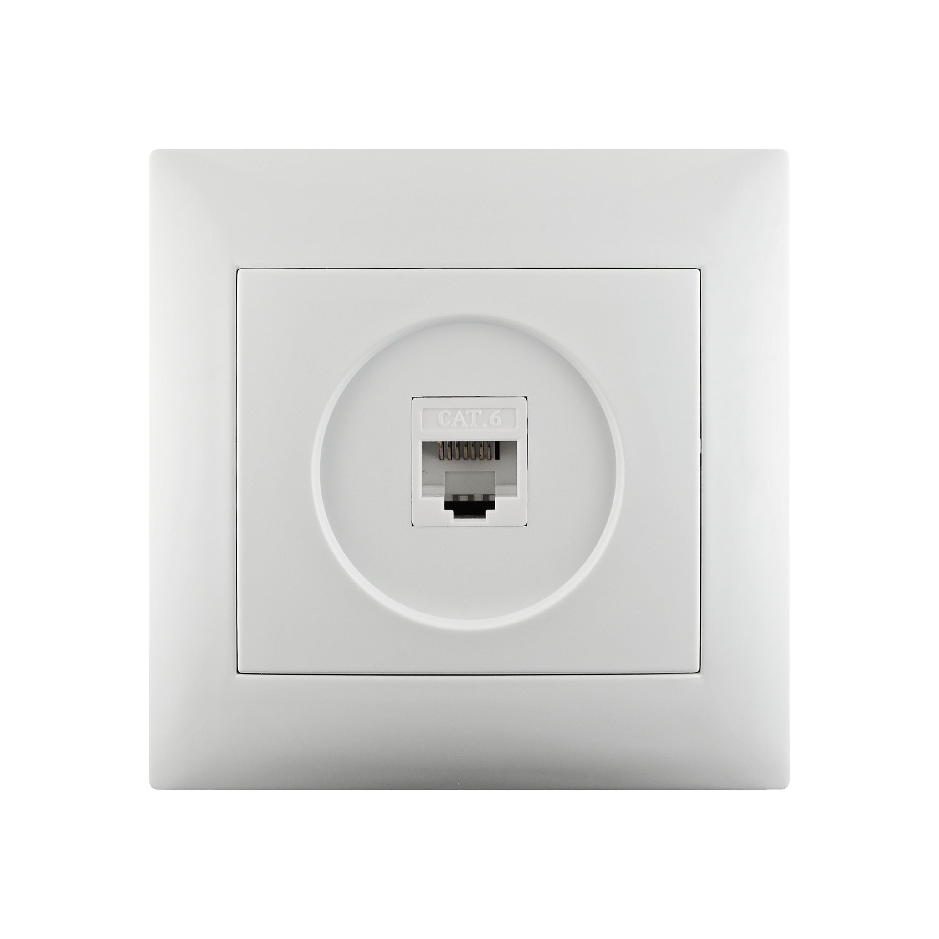Toma red rj45 monoblock lika color blanco