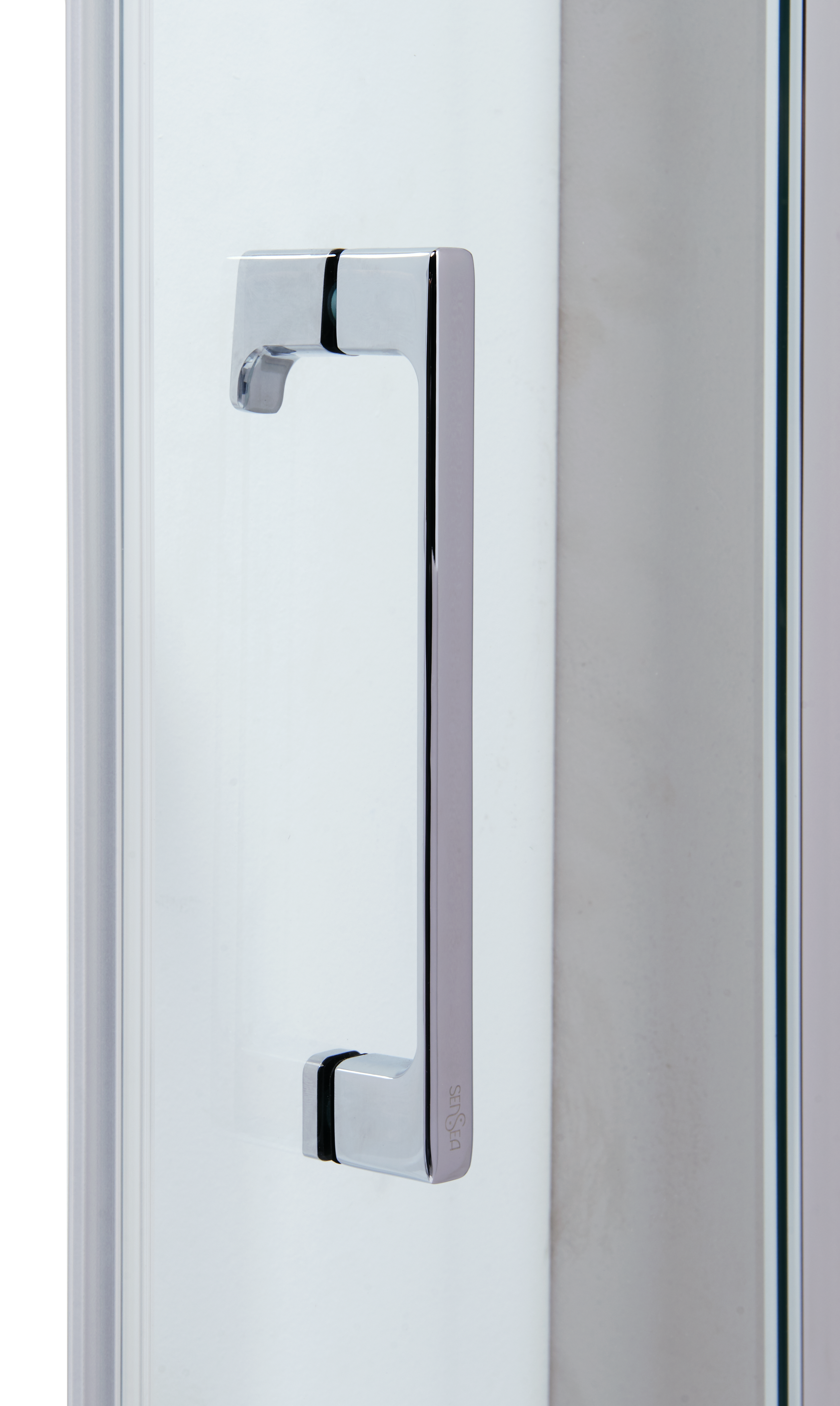 Porta doccia battente Remix, L 67.5-71.5 cm x H 195 cm x SP 8 mm, profilo cromo - 9