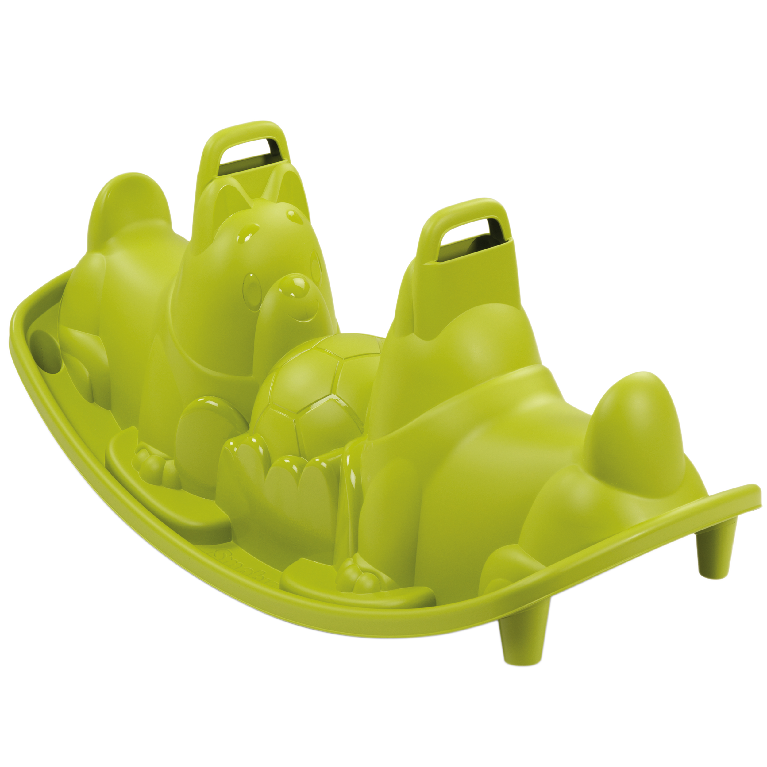 Huśtawka bujak podwójny piesek zielony Smoby