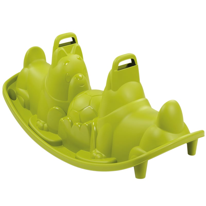 Huśtawka bujak podwójny piesek zielony Smoby