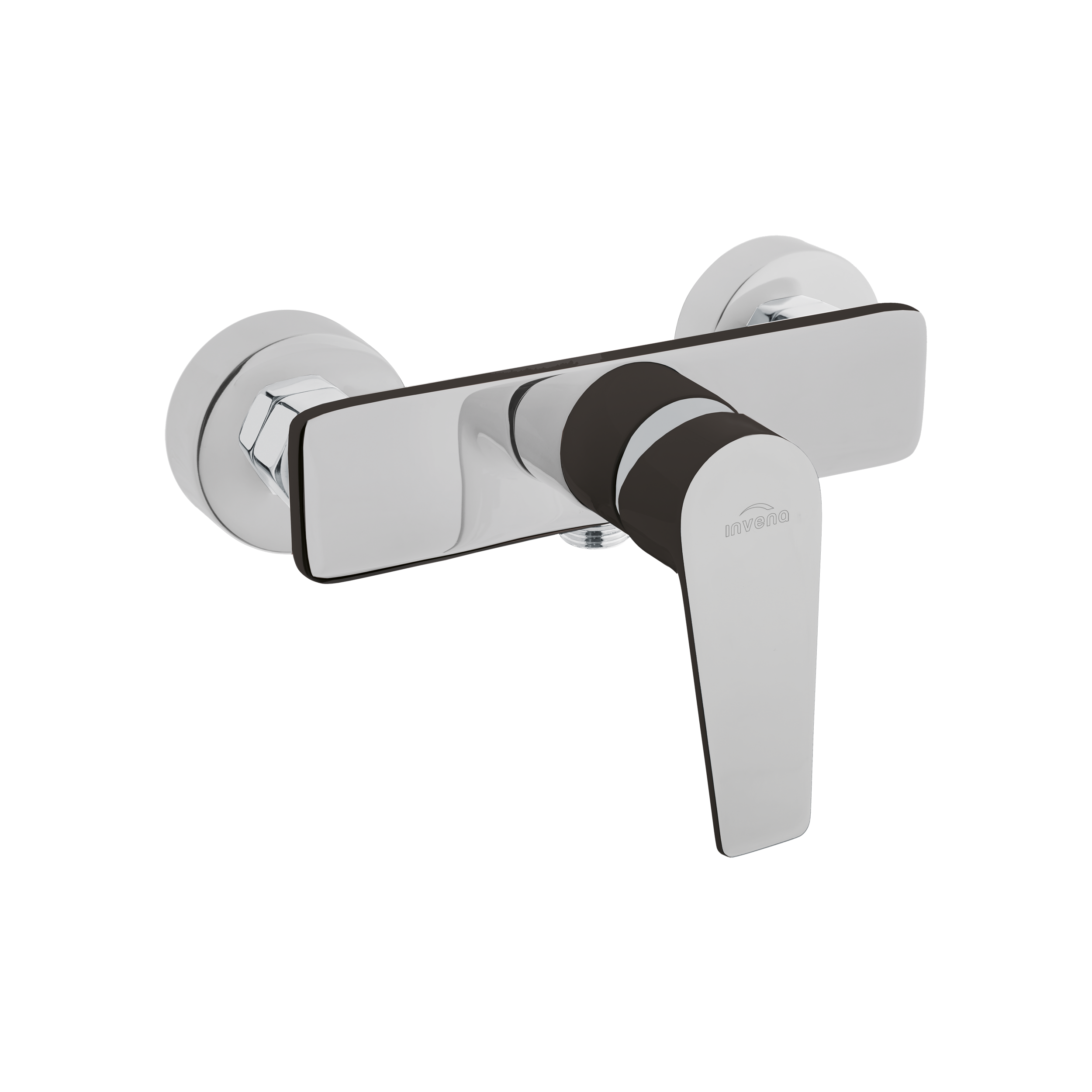 Bateria prysznicowa czarna Dokos Invena