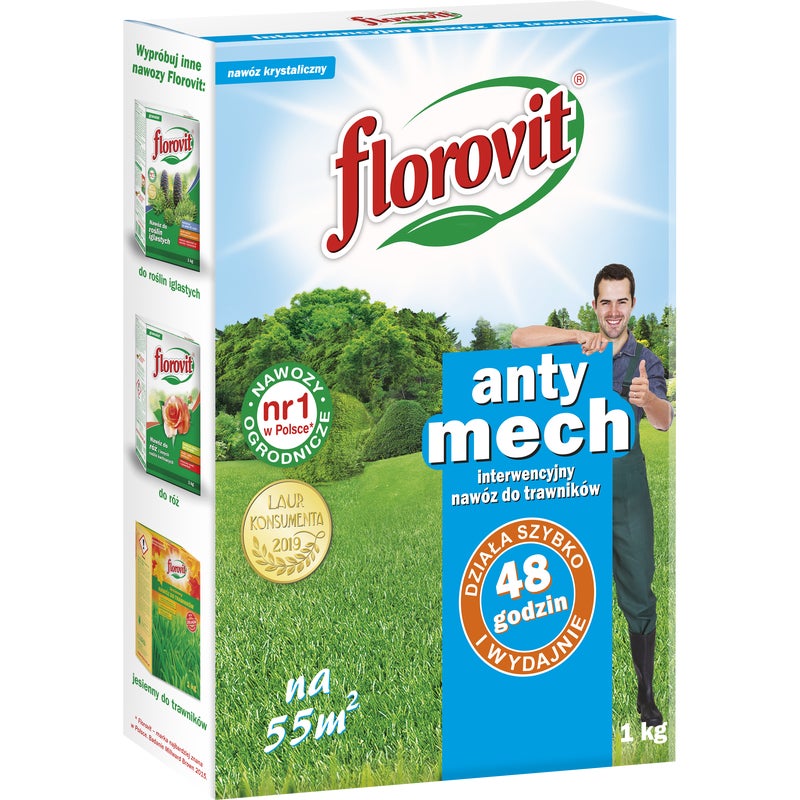 Nawóz do trawnika interwencyjny Antymech 1kg Florovit