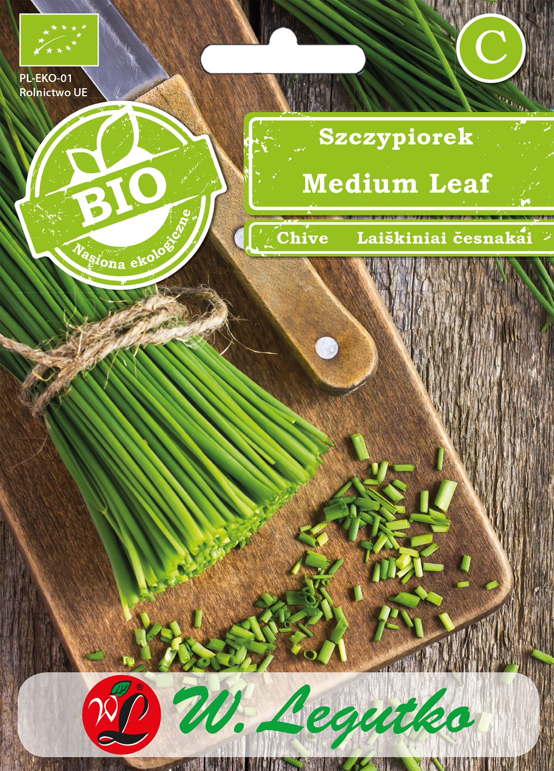 Szczypiorek Bio Medium Leaf nasiona ekologiczne W. Legutko