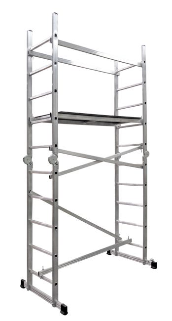 Aluminiowe rusztowanie DRABEST drabinowe jezdne IKAR 1 szt.
