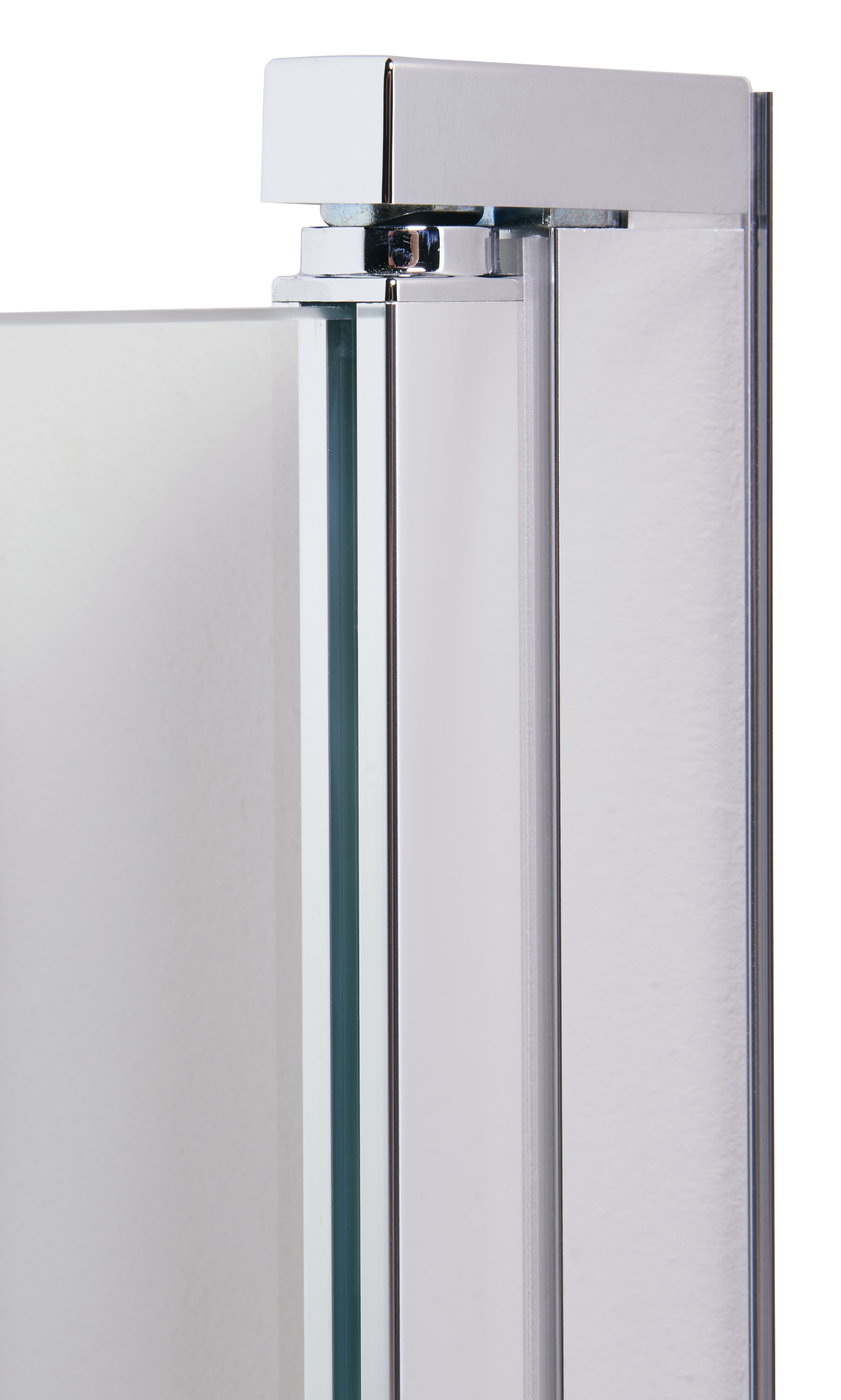 Porta doccia battente Remix, L 67.5-71.5 cm x H 195 cm x SP 8 mm, profilo cromo - 8