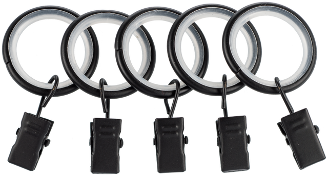 Kółka cichobieżne z żabkami czarny mat 19 mm 10 szt. Inspire