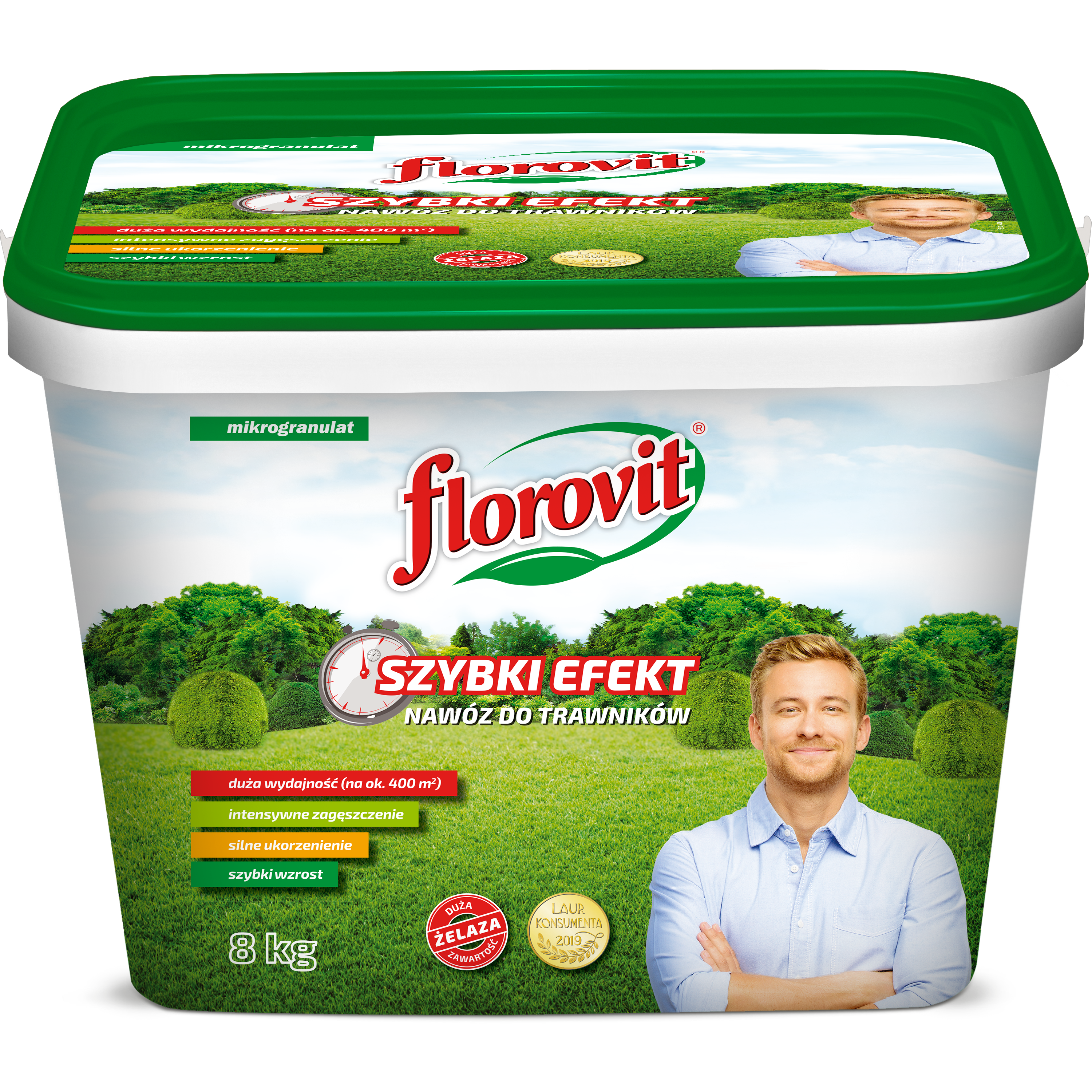 Nawóz do trawnika Szybki efekt 8kg Florovit