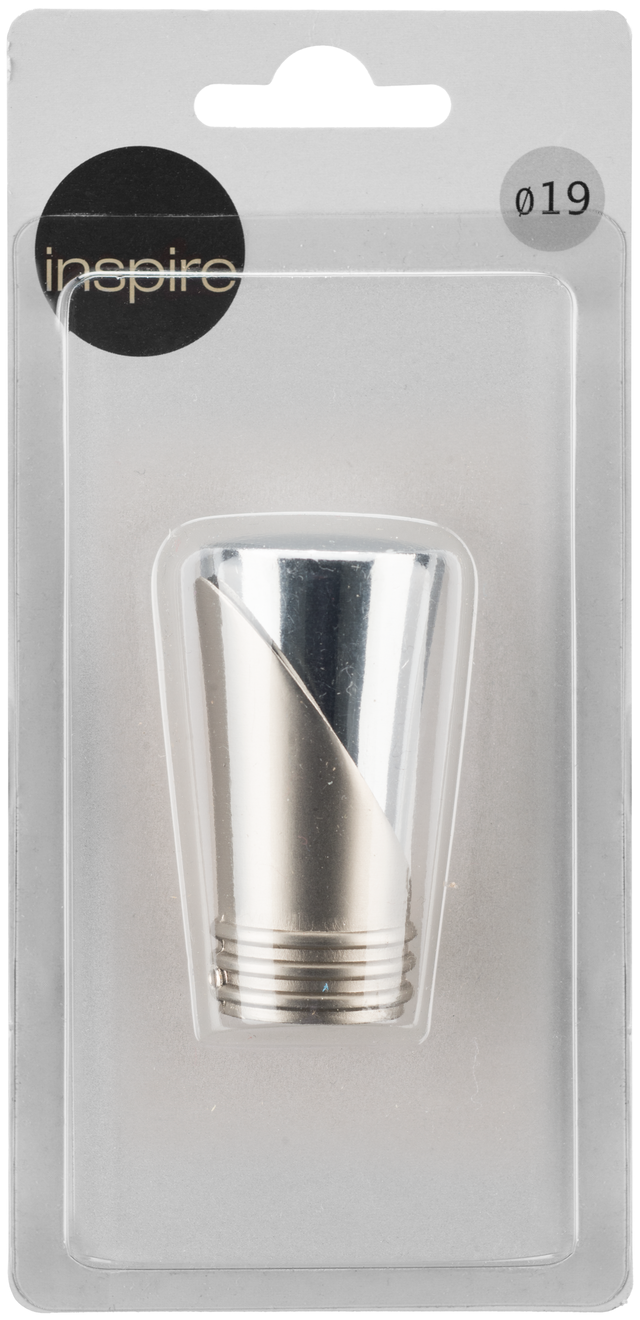 Końcówka do karnisza Vega chrom mat 19 mm Inspire - 2