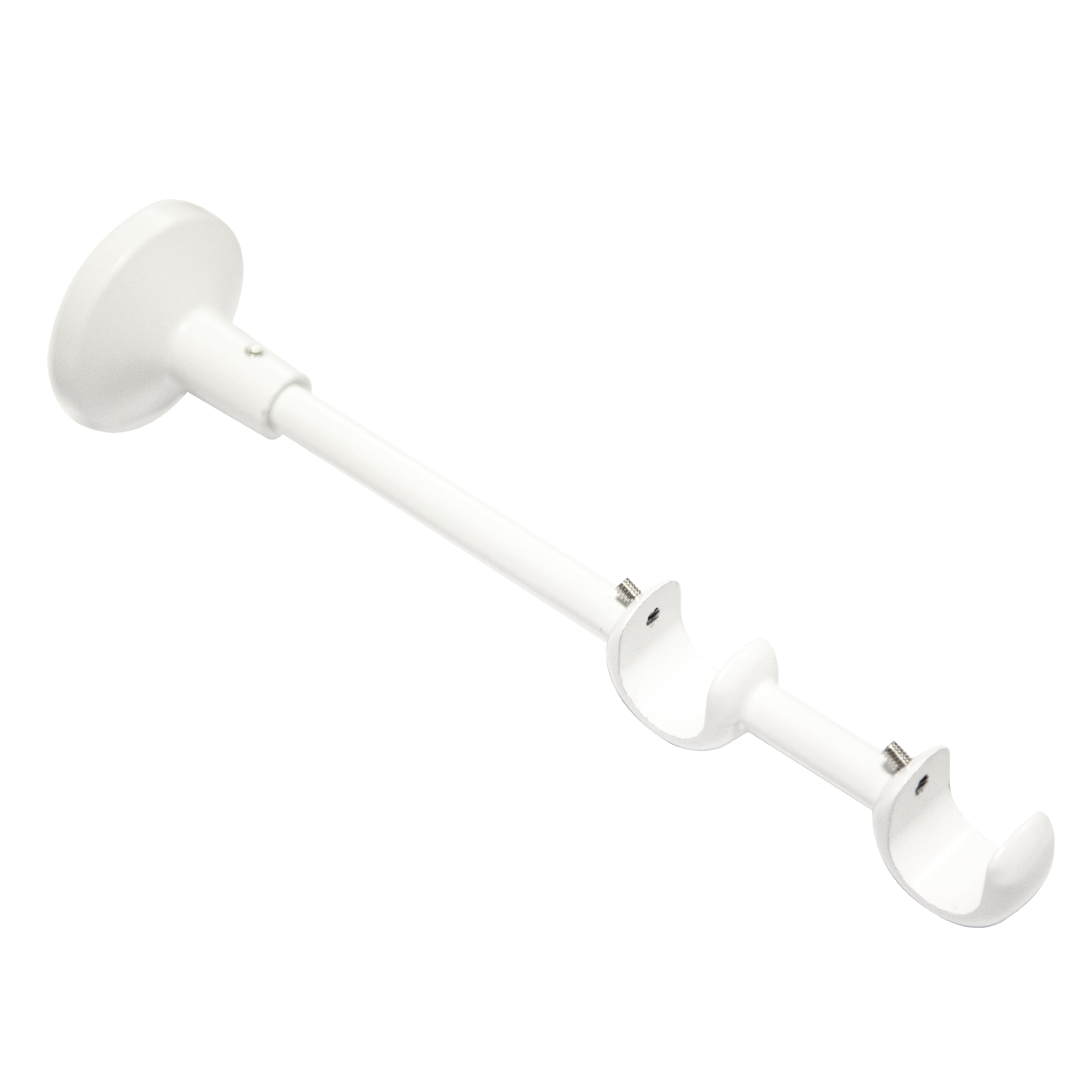 Wspornik do karnisza 19 mm podwójny biały mat 210 mm Inspire