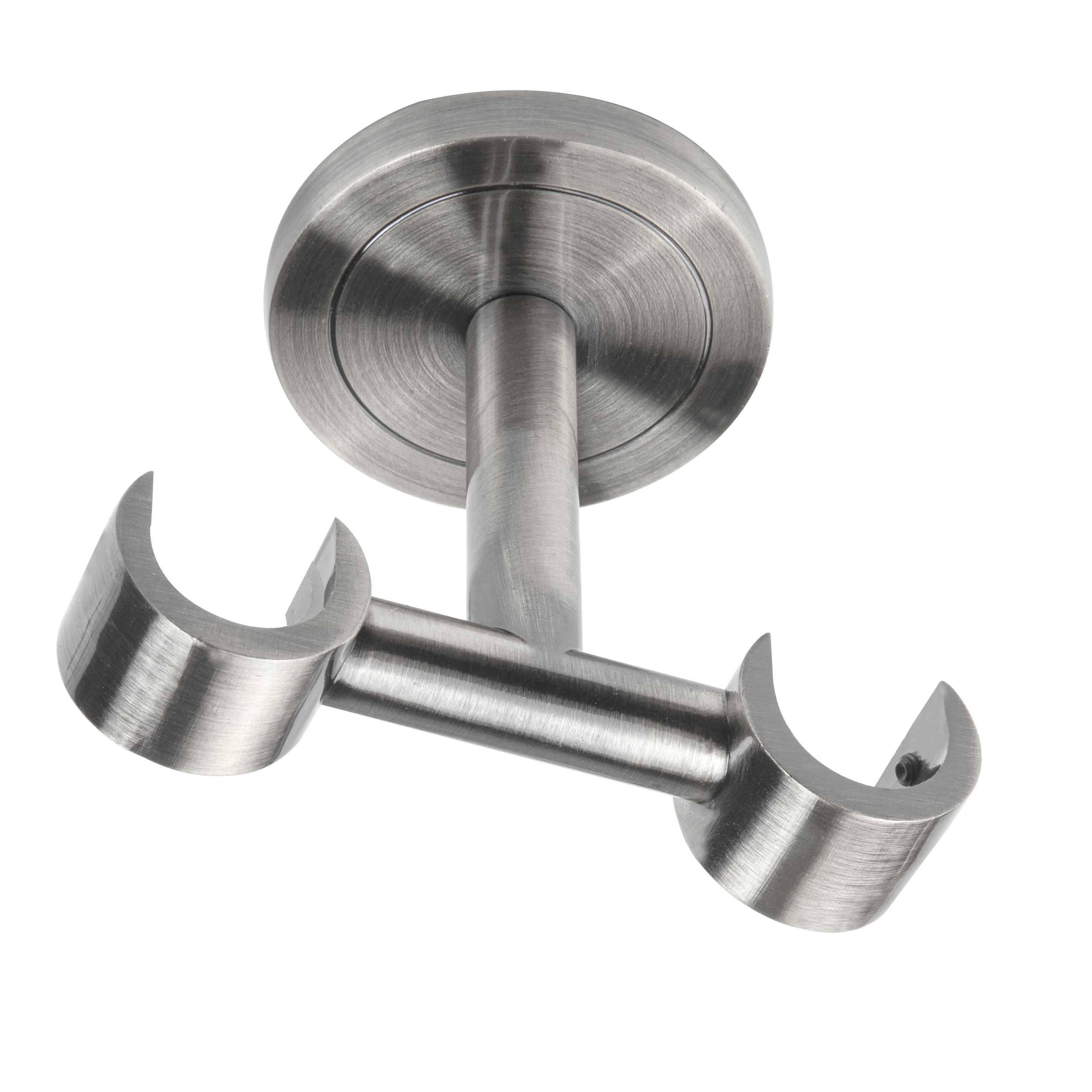 Wspornik do karnisza 19 mm sufitowy podwójny efekt stali 130 mm Inspire