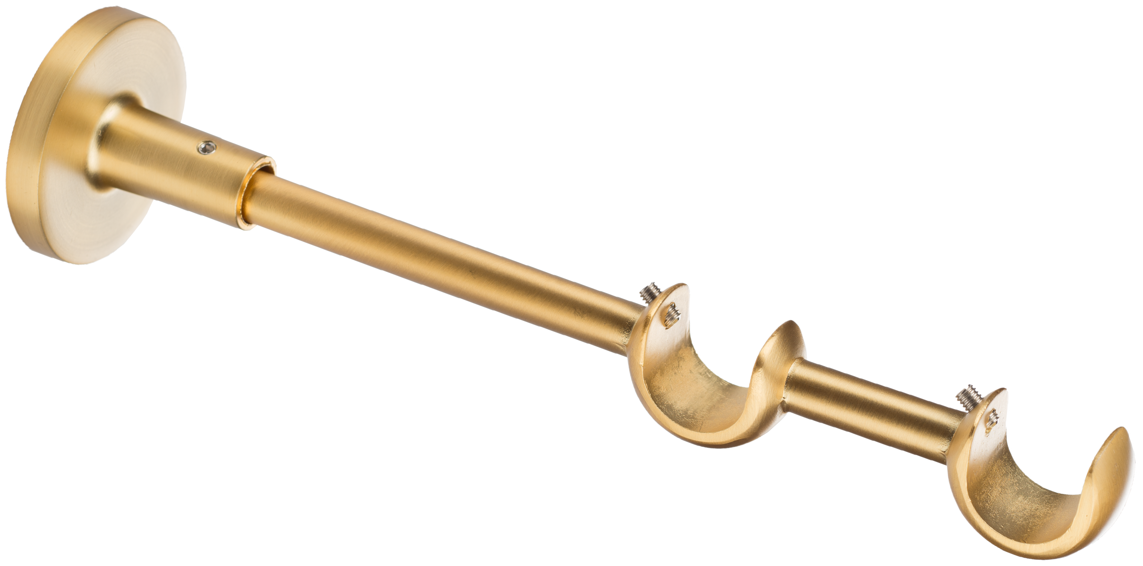 Wspornik do karnisza 19 mm podwójny mosiądz mat 150 mm Inspire