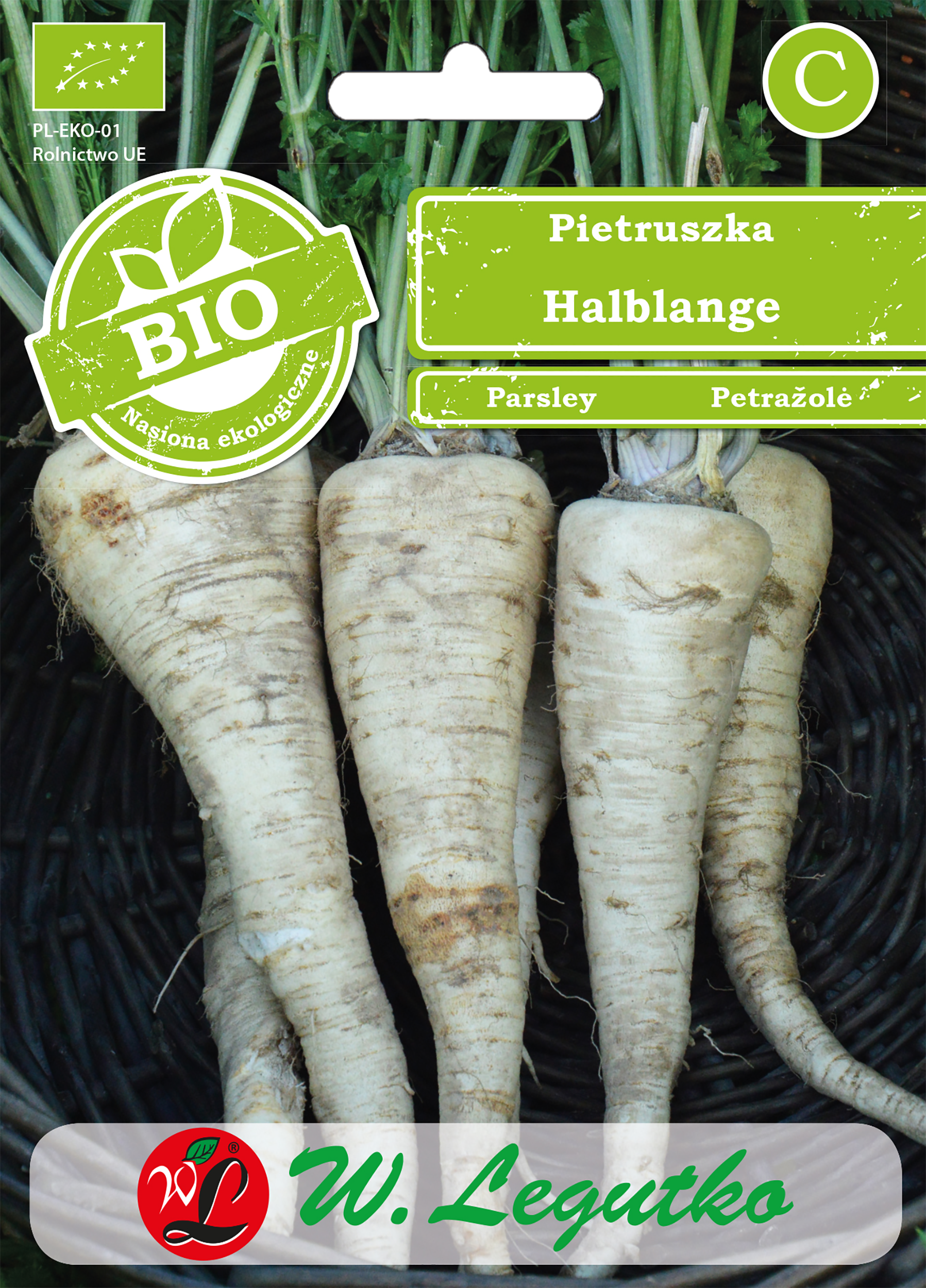 Pietruszka korzeniowa Bio Halblange nasiona ekologiczne W. Legutko