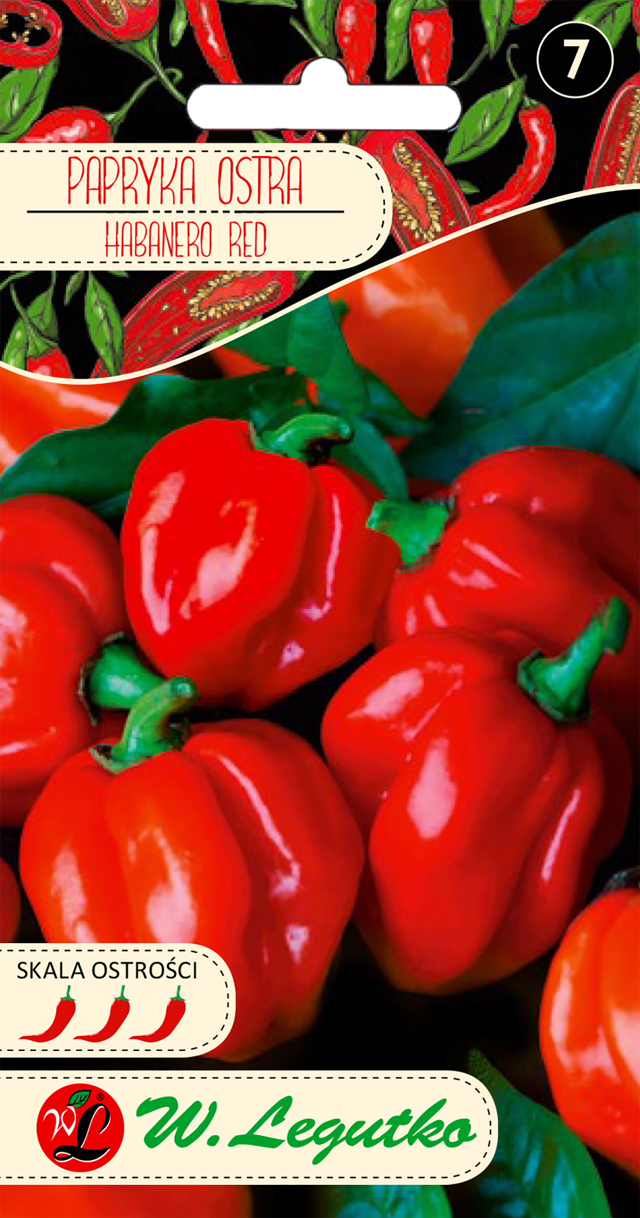 Papryka chińska Habanero red nasiona W. Legutko