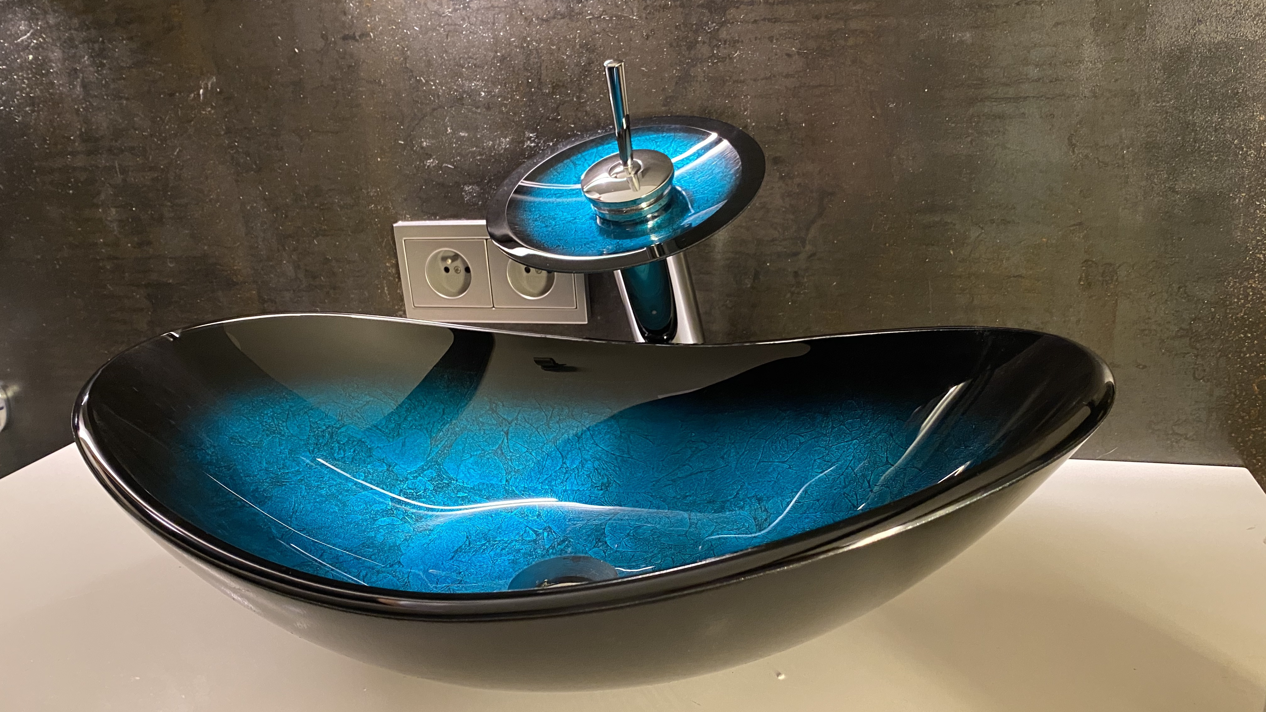 Umywalka szklana nablatowa Lum 02 Evg Trade - 5