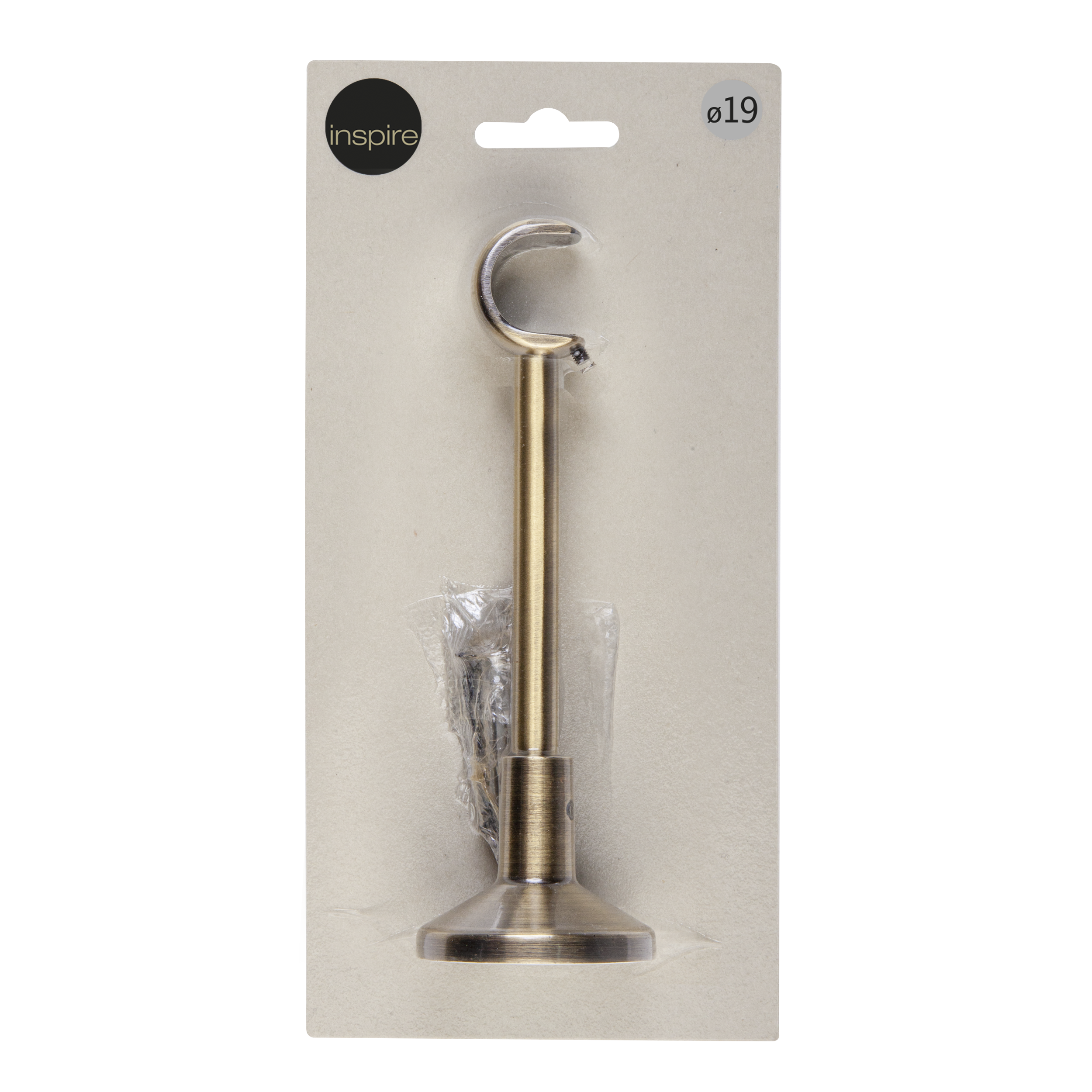Wspornik do karnisza 19 mm pojedynczy antyczny mosiądz 150 mm Inspire - 2
