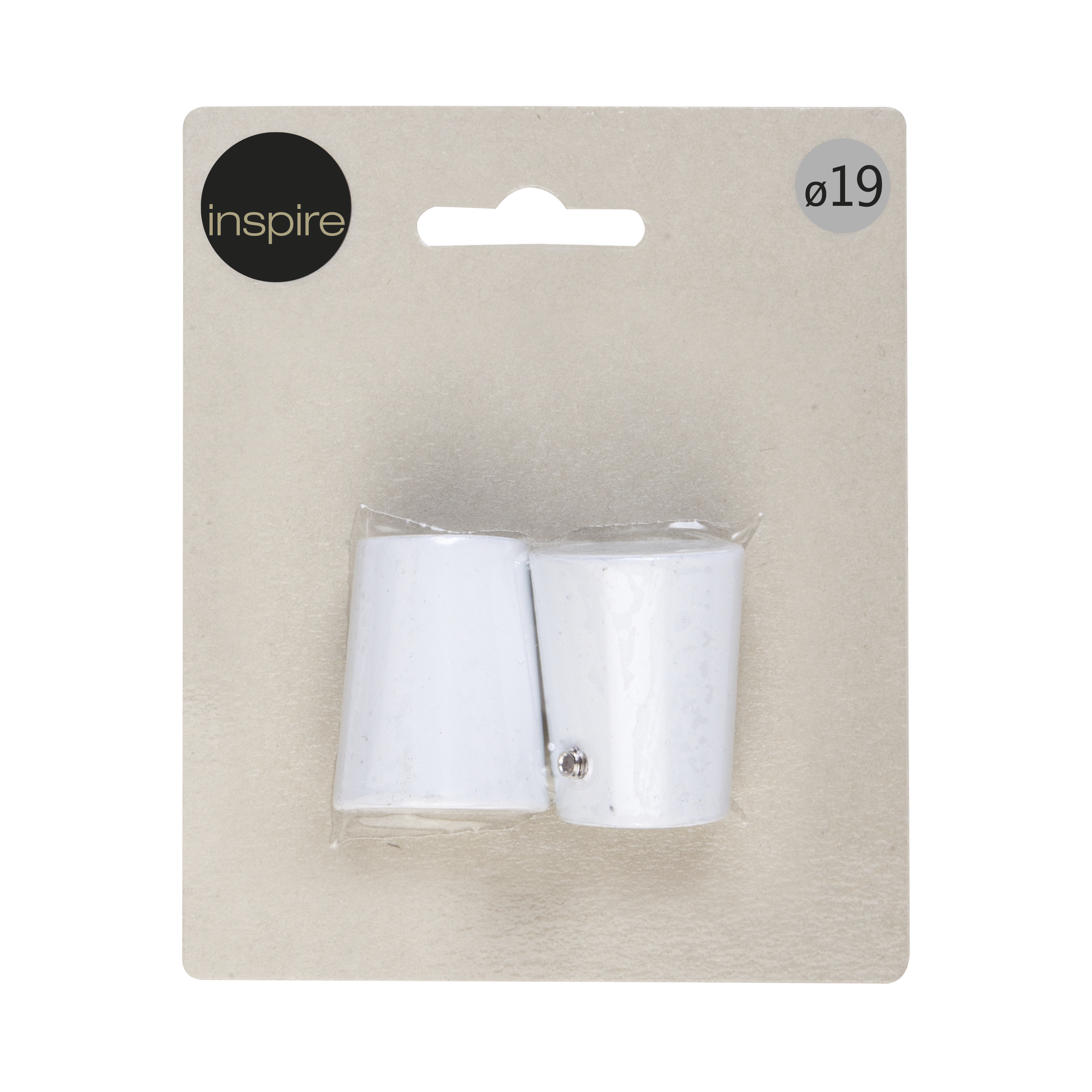 Końcówka do karnisza Kielich biały mat 19 mm 2 szt. Inspire - 2
