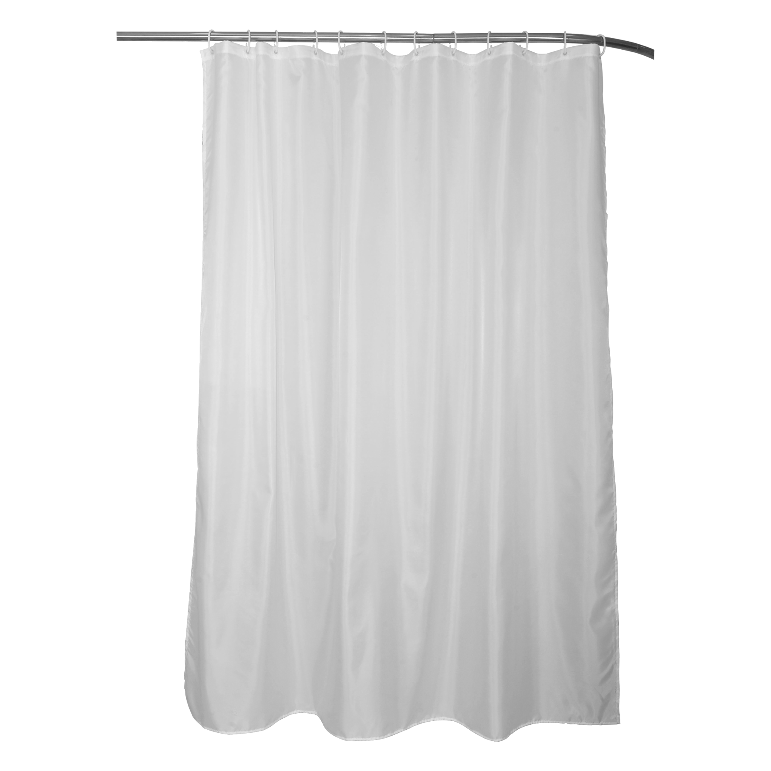Cortina de baño happy blanco poliéster 180x200 cm