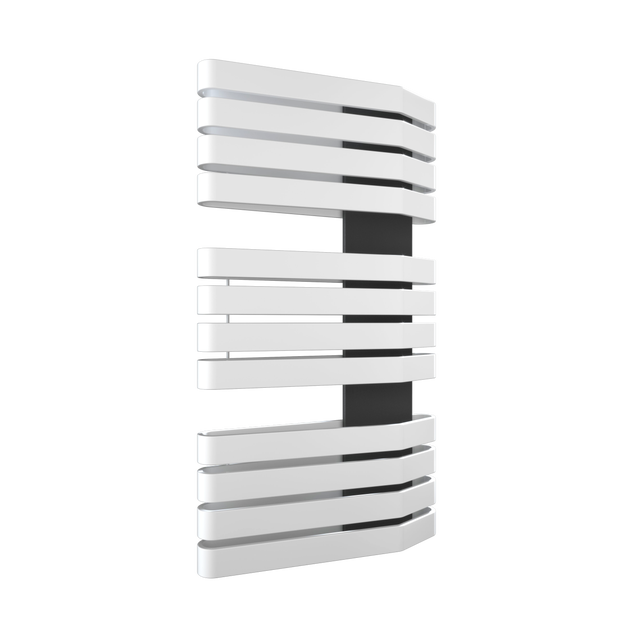 Grzejnik IRON S 92x50 cm Biały/Czarny 712W Roz 5cm 6 Bar TERMA