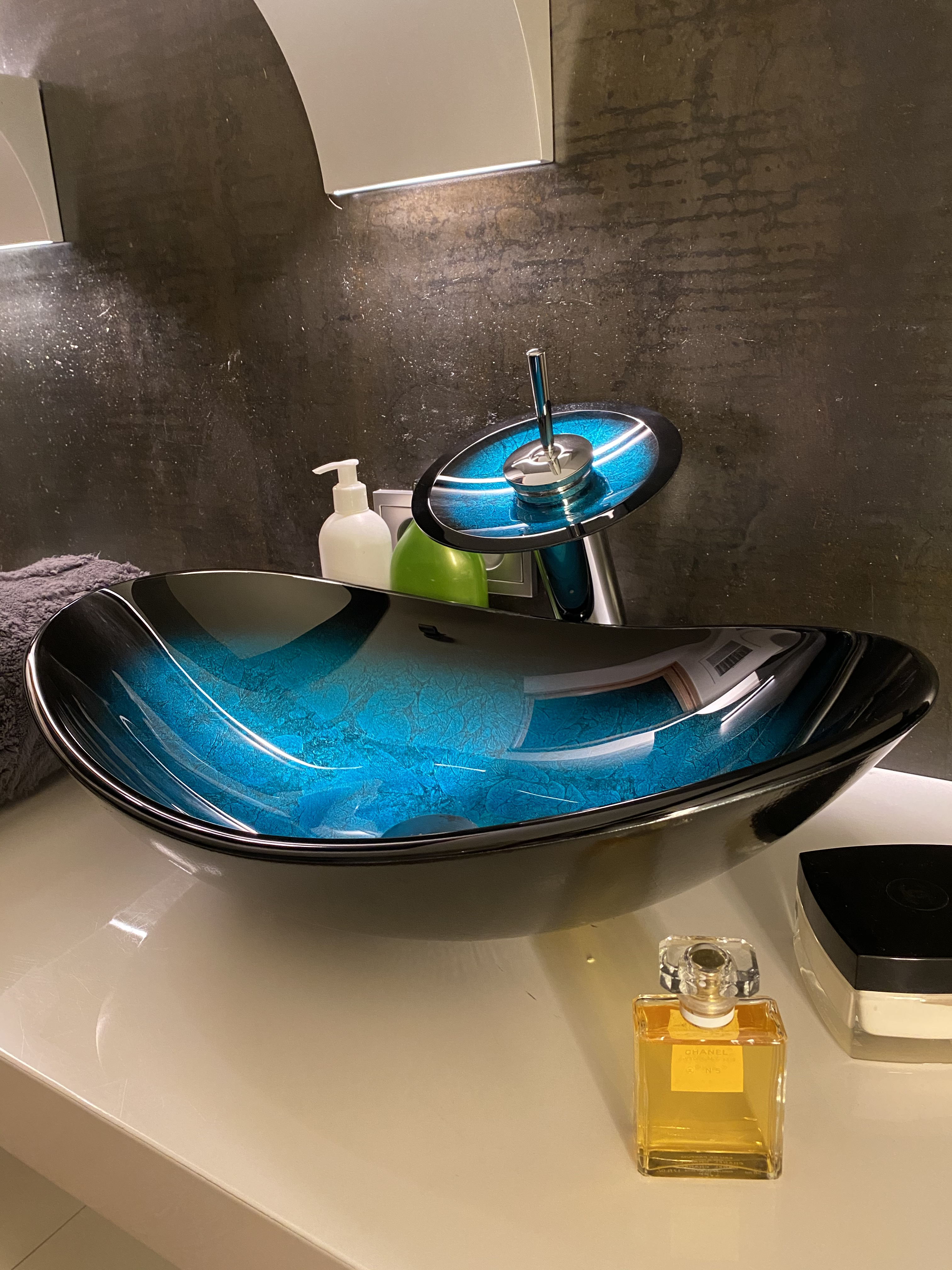 Umywalka szklana nablatowa Lum 02 Evg Trade - 4