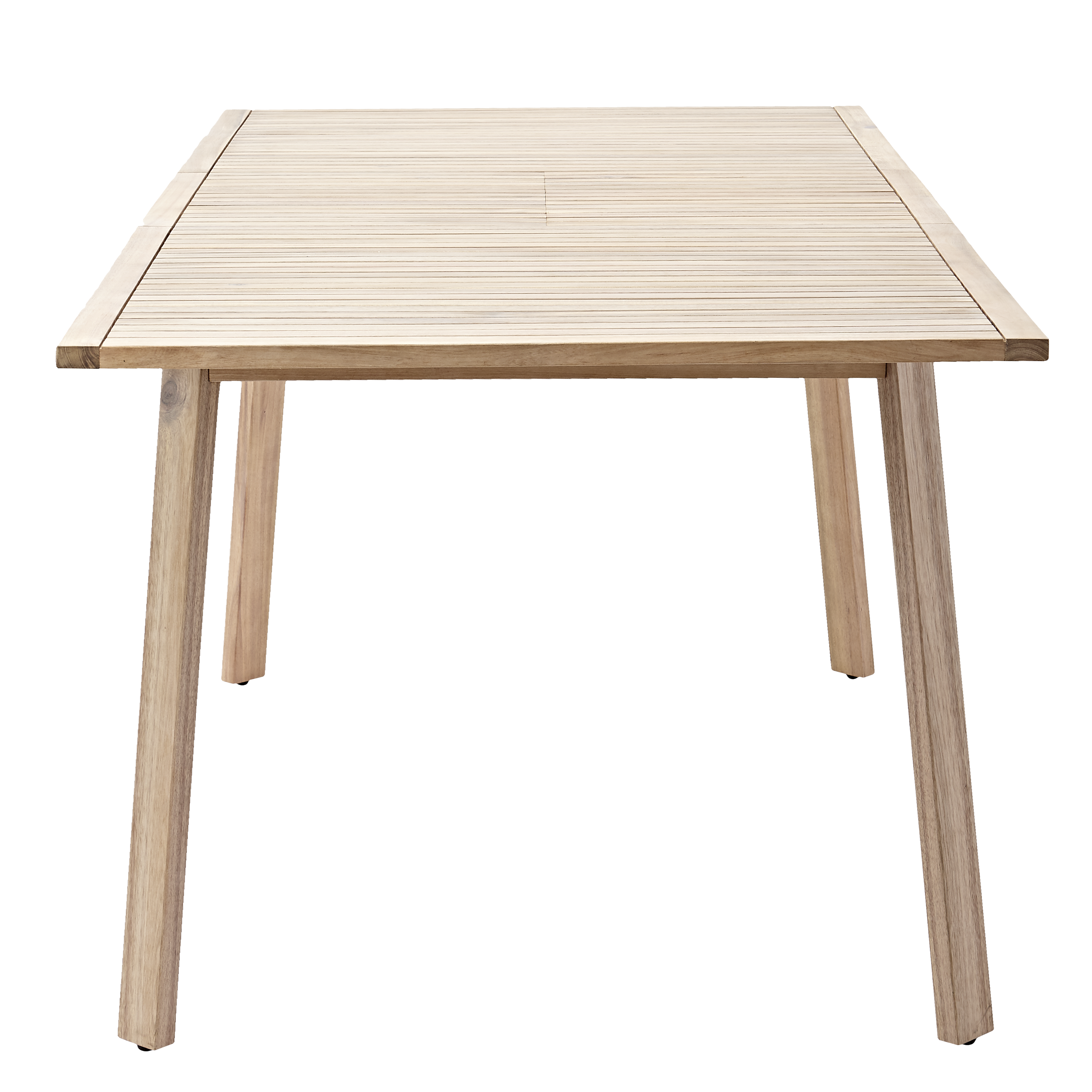 Mesa de jardín extensible de madera Solis marrón de 150/200x75x90 cm - 3