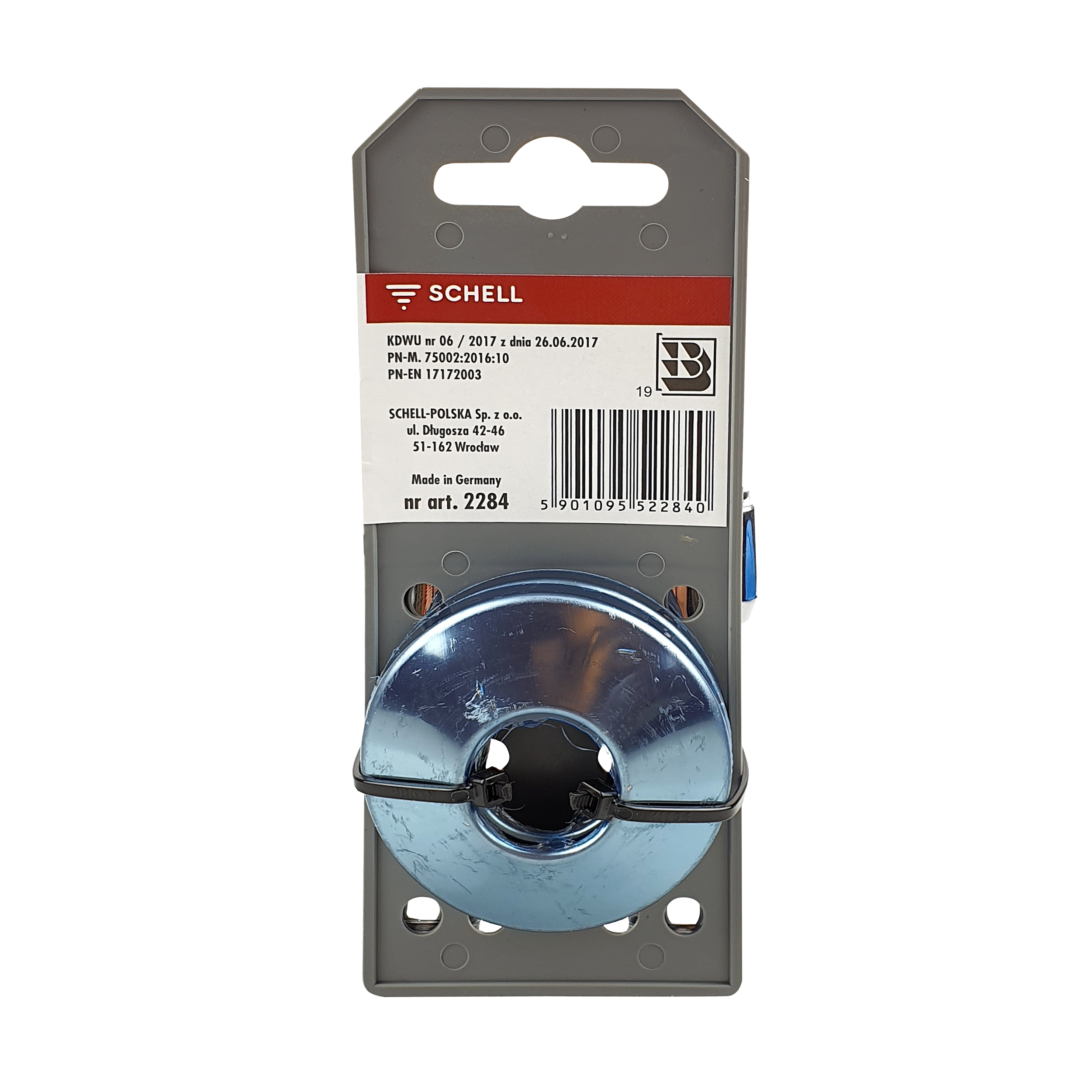 Zawory kątowe regulacyjne 1/2''- 3/8'' SCHELL COMFORT komplet 2 szt. z rozetami - 3