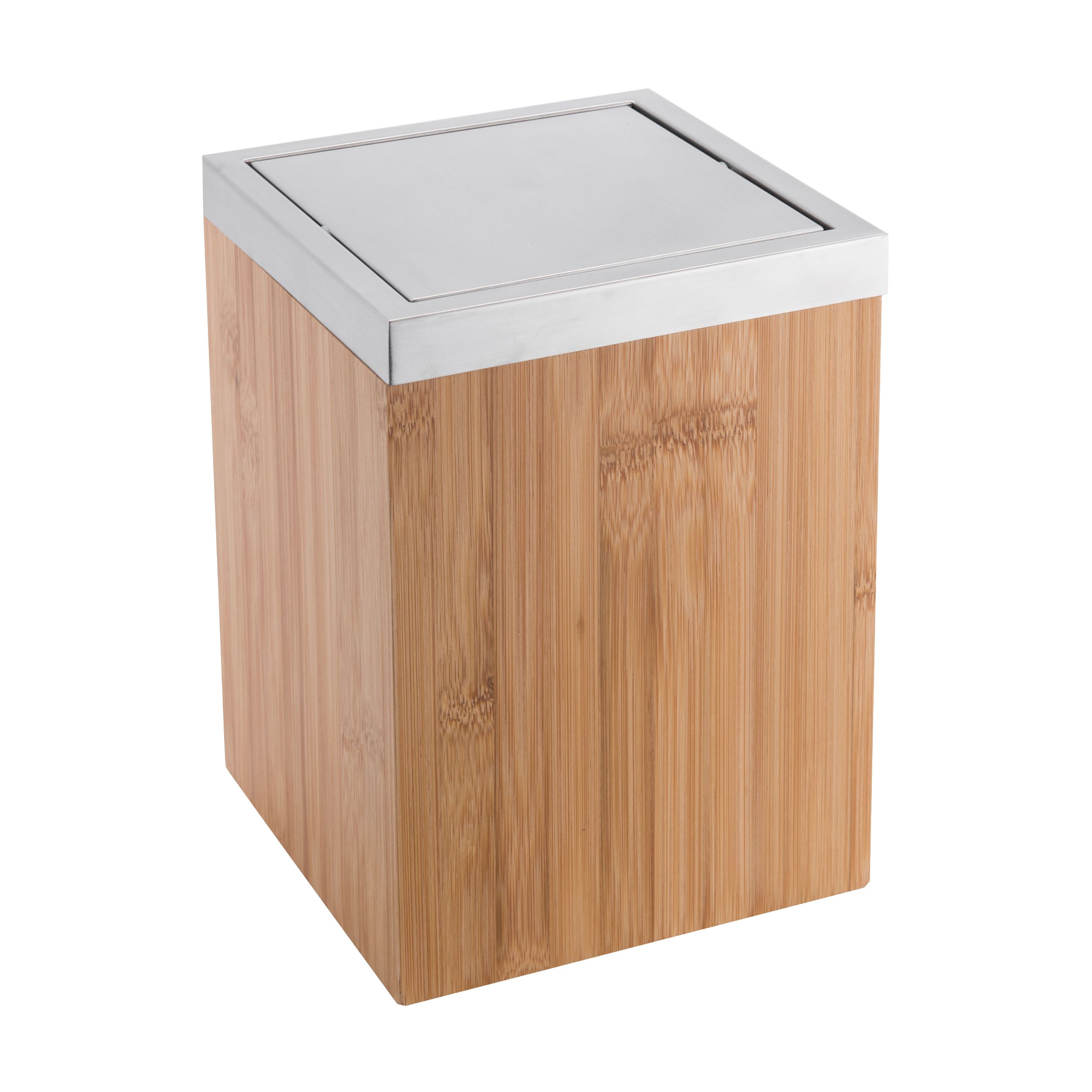 Papelera bano Bambu marron 5L Leroy Merlin