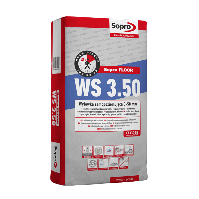 Wylewka samopoziomująca WS 3.50 Sopro